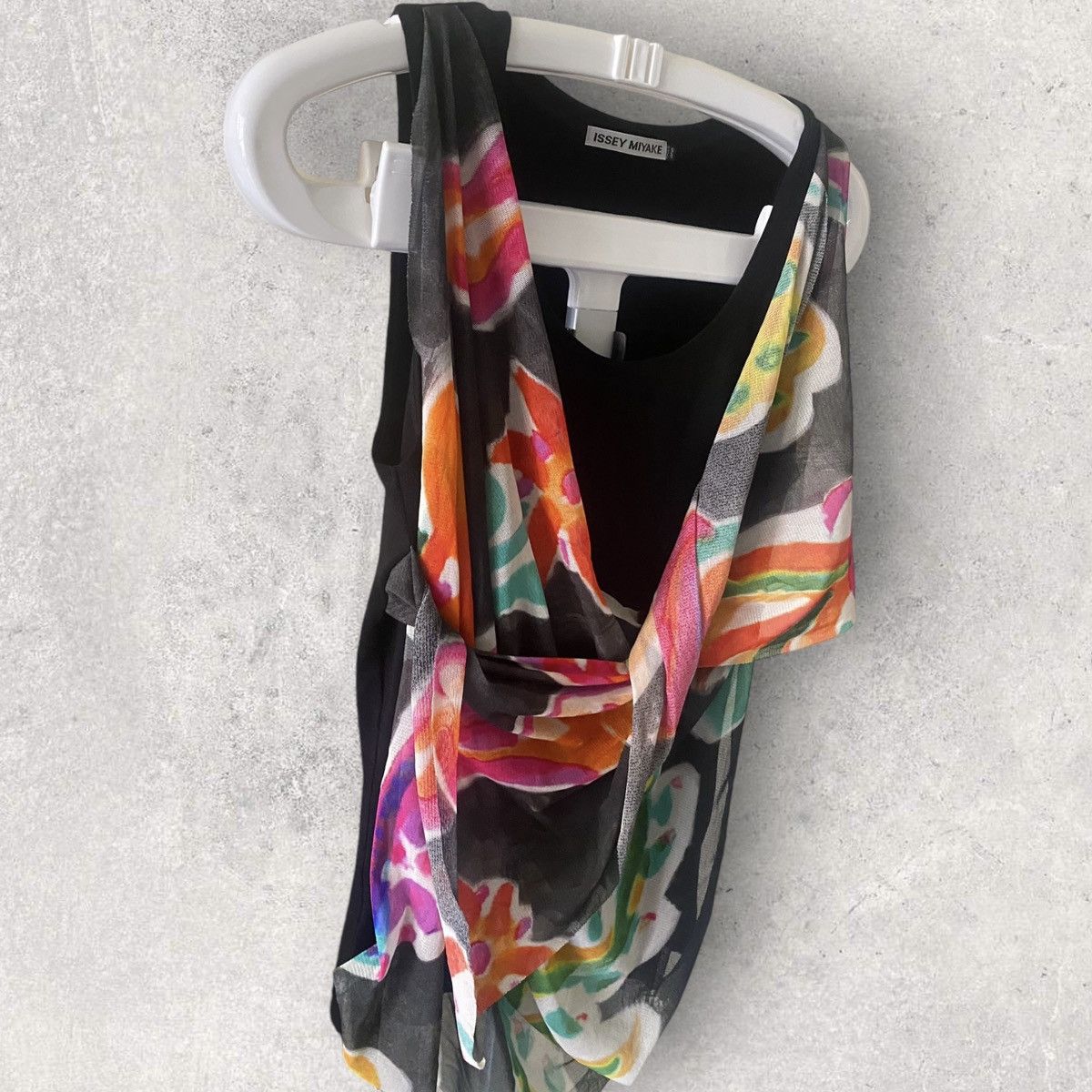Issey Miyake Rayon Floral Appliqué Tank Top Size M / US 6-8 / IT 42-44 - 3 Thumbnail