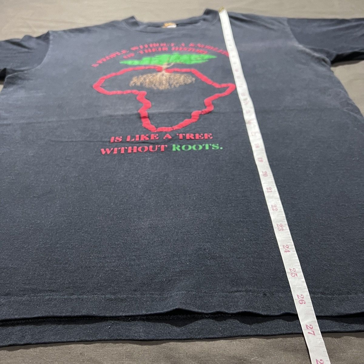 Rap Tees Vintage Marcus Garvey Quotes Black History Faded Graphic Size US M / EU 48-50 / 2 - 9 Thumbnail