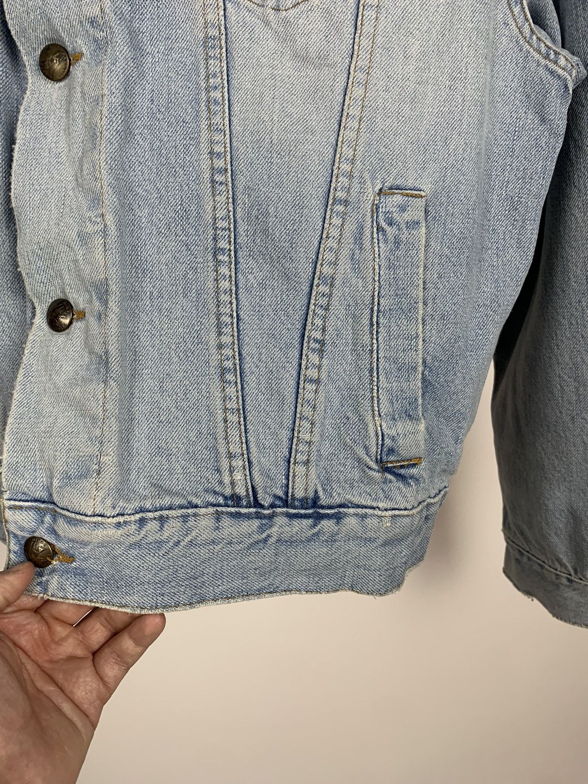 Katharine Hamnett London Vintage Katharine Hamnett London Denim Trucker Jacket Blue Size US M / EU 48-50 / 2 - 11 Thumbnail