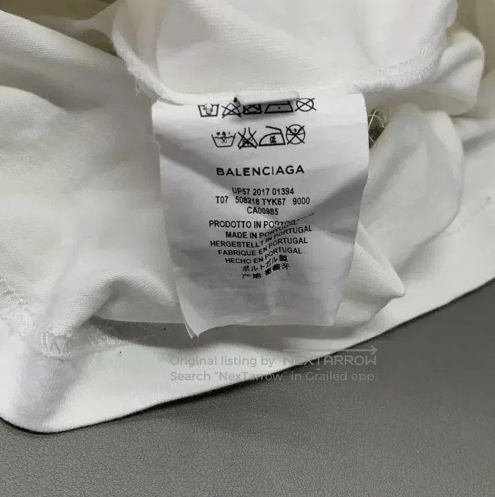 Balenciaga Balenciaga Logo Printed Short Sleeve T. Size US XXS / EU 40 - 4 Thumbnail