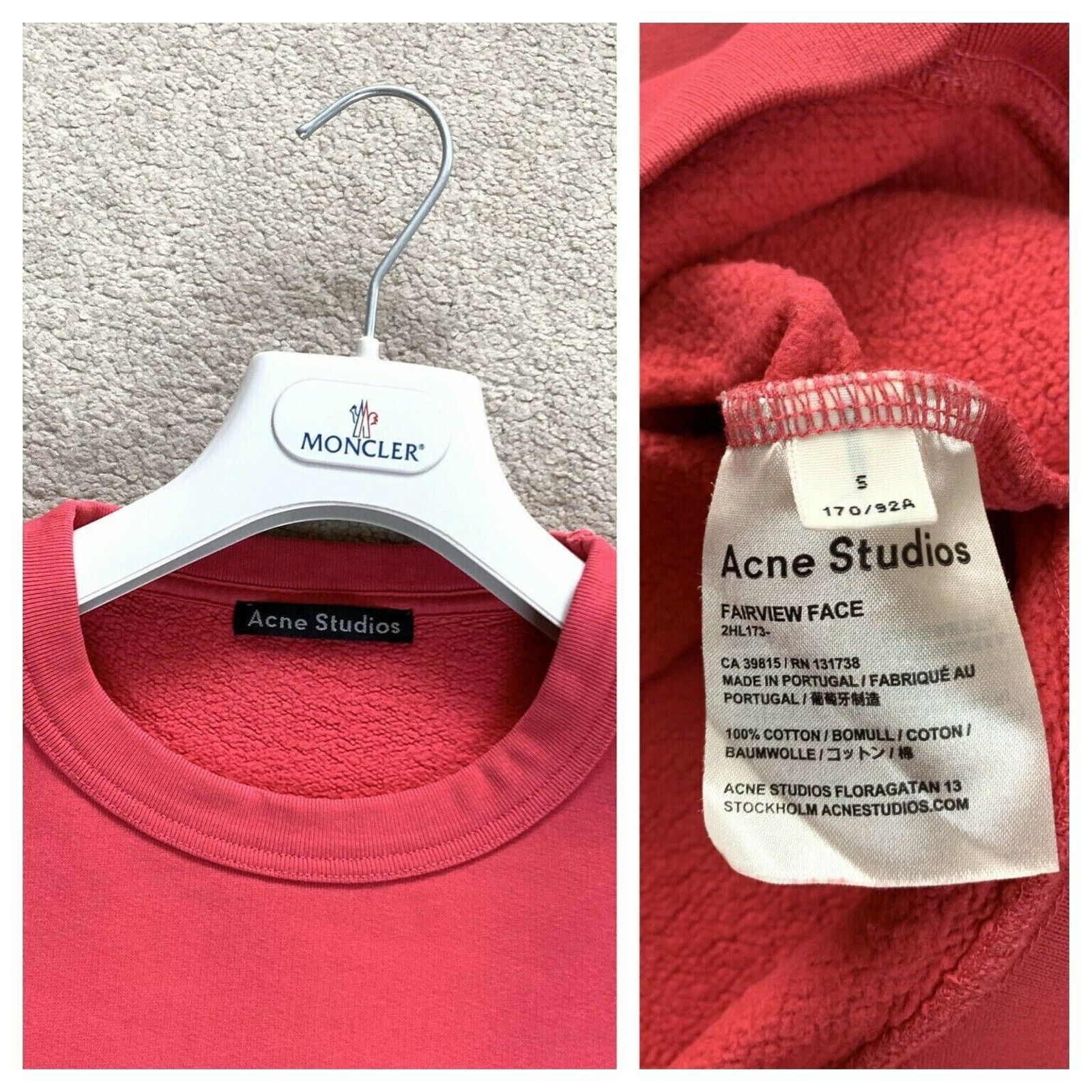 Acne Studios Men's ACNE STUDIOS Fairview Face Sweatshirt Sweater Jumper S Size US S / EU 44-46 / 1 - 11 Thumbnail