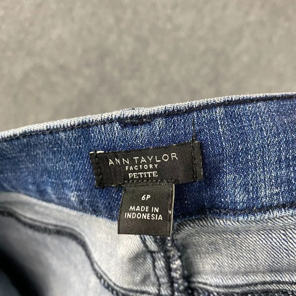 Ann Taylor Ann Taylor Jeans Women's Petite 6P Denim Stretch Cotton Size 28" / US 6 / IT 42 - 9 Thumbnail