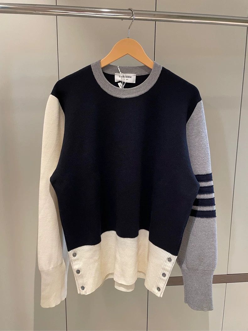 Thom Browne Thom Browne Round collar sweater Size US XXL / EU 58 / 5 - 5 Thumbnail