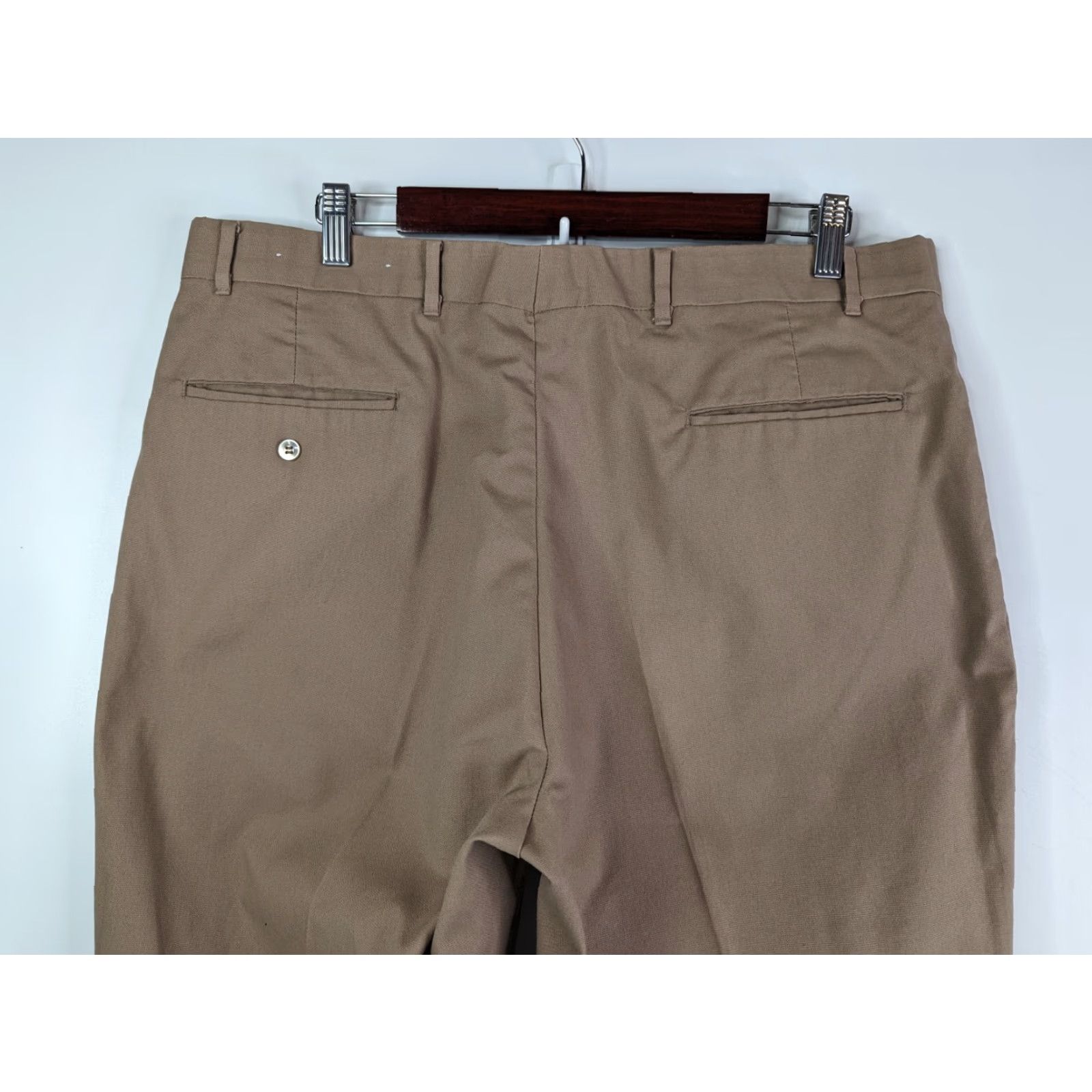 Wrangler VINTAGE Wrangler Brown Pants Men 38 Straight Front Dress Trousers USA Dress Pants Size US 38 / EU 54 - 5 Thumbnail