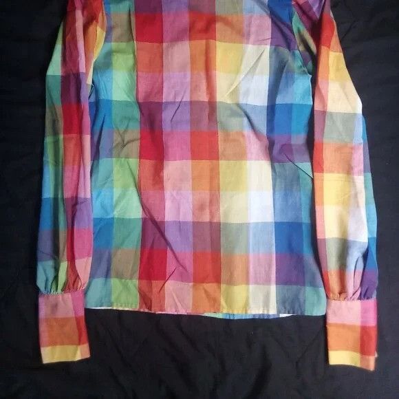 Other Vintage 70s Frenzy Rainbow Check Button Shirt Size S / US 4 / IT 40 - 6 Thumbnail