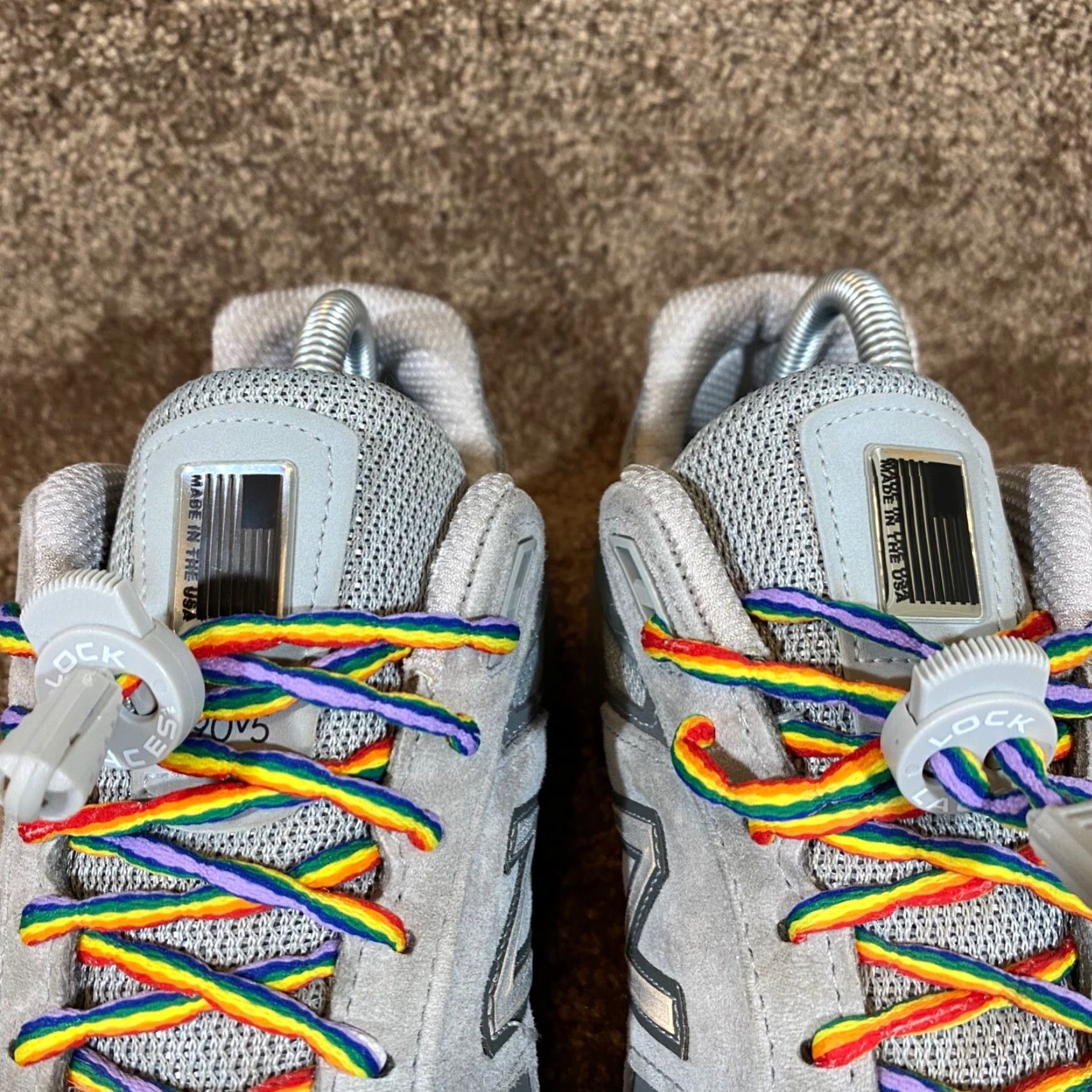New Balance New Balance 990v5 Womens 9 D Wide Castle Gray White Running W990GL5 Made in USA Size US 9 / IT 39 - 5 Thumbnail
