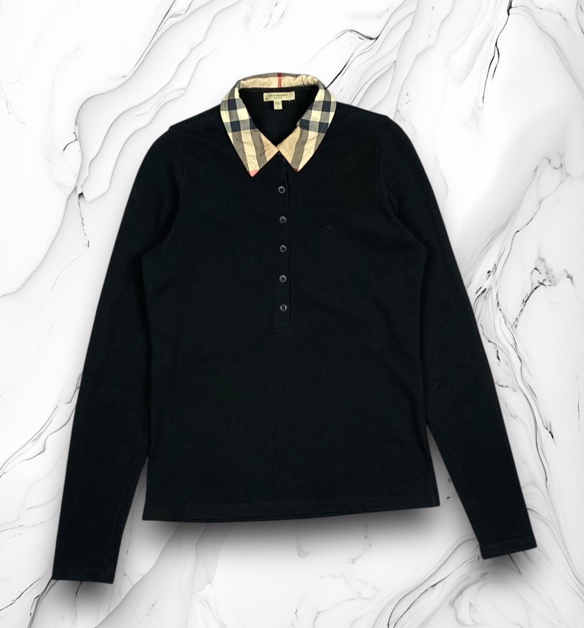 Burberry Vintage Burberry London Nova Check Polo Shirt Size L / US 10 / IT 46 - 1 Thumbnail