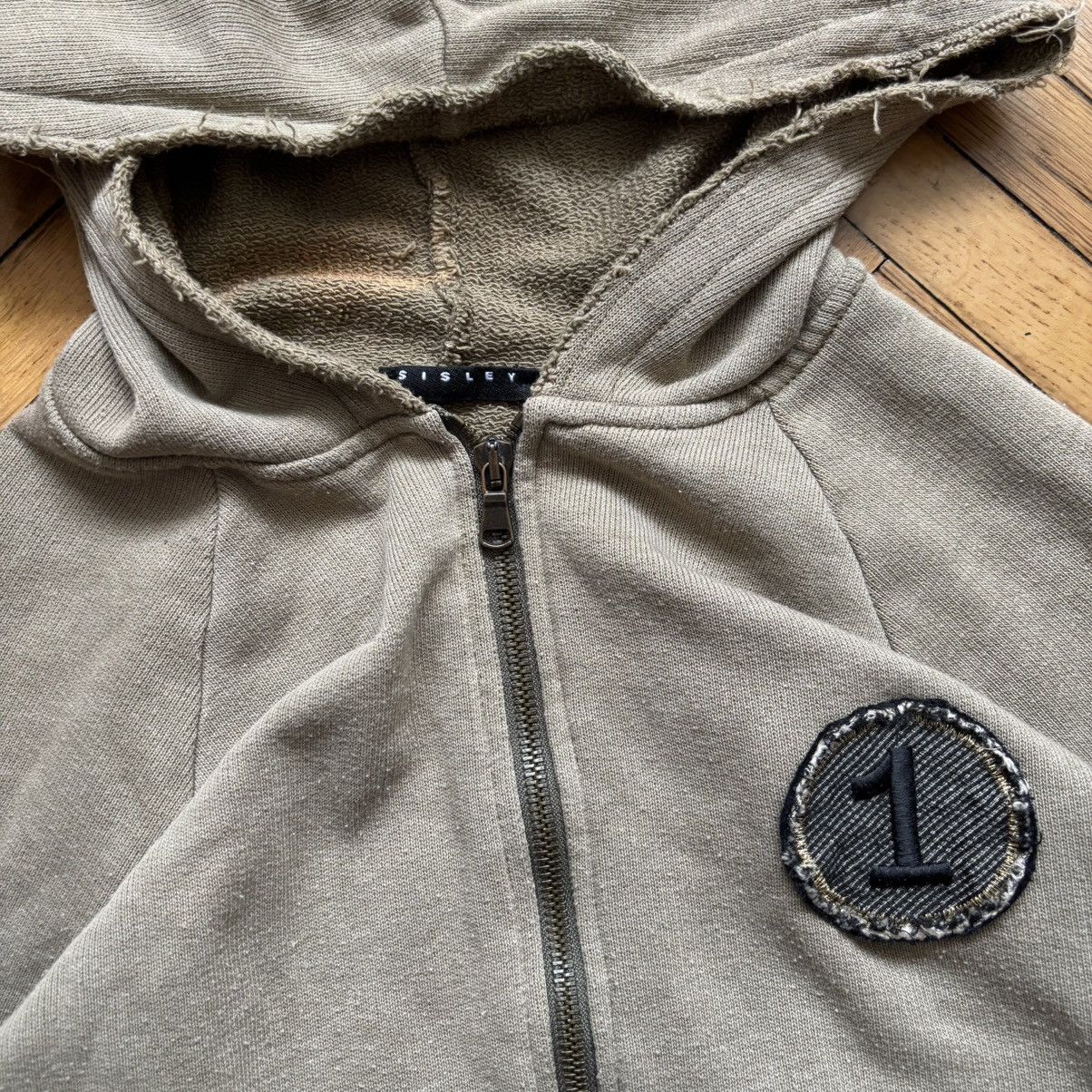 Vintage Vintage Italy Grunge Distressed Sisley Zip Hoodie VTG Patch Size US S / EU 44-46 / 1 - 5 Thumbnail