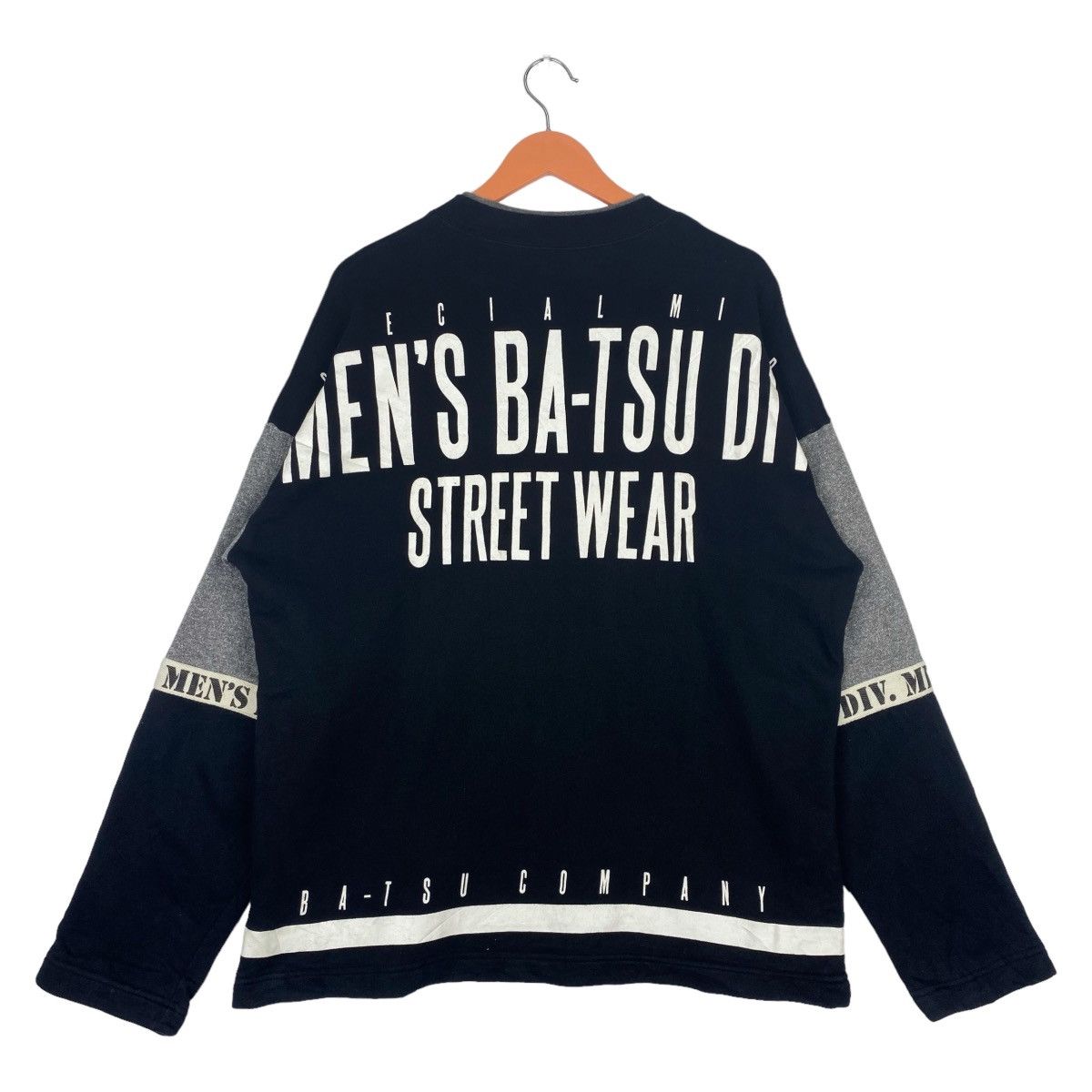 Designer × Vintage Men’s Ba-tsu Sweatshirt Crewneck Pullover Jumper Size US XL / EU 56 / 4 - 5 Thumbnail