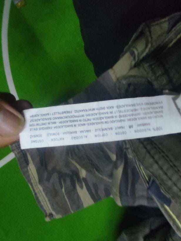 Zara CAMOUFLAGE ZARA CARGO PANTS Size US 27 - 13 Thumbnail