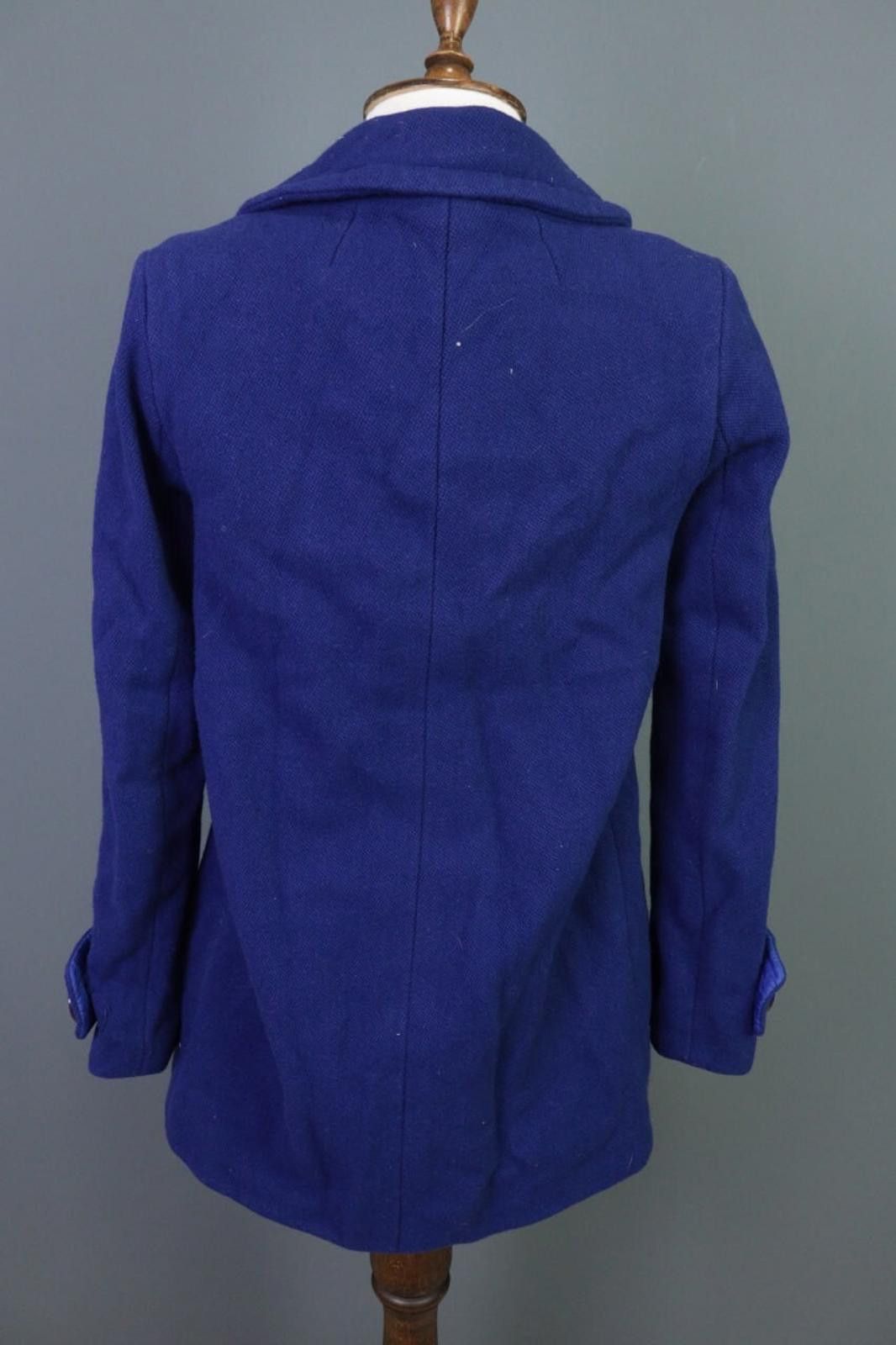 J.Crew J.Crew Blue Double Breast Belt Wool Coat Jacket Size 6 Size M / US 6-8 / IT 42-44 - 8 Thumbnail