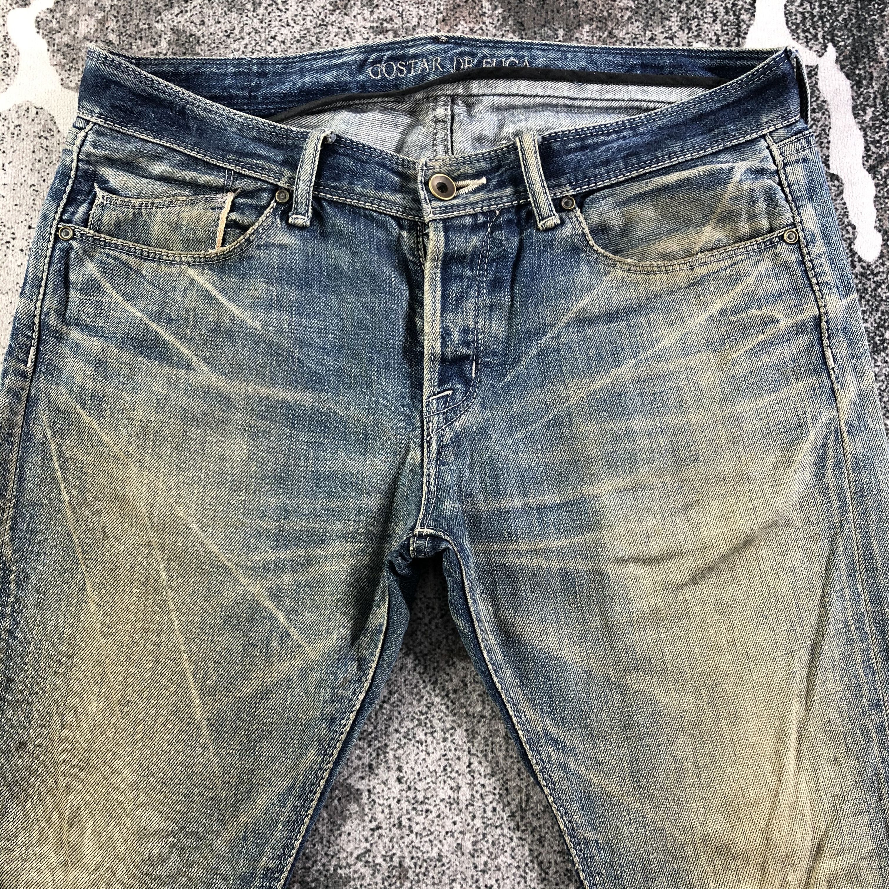 GOSTAR DE FUGA Gostar De Fuga Selvedge Jeans Distressed Redline Denim Size US 32 / EU 48 - 3 Thumbnail