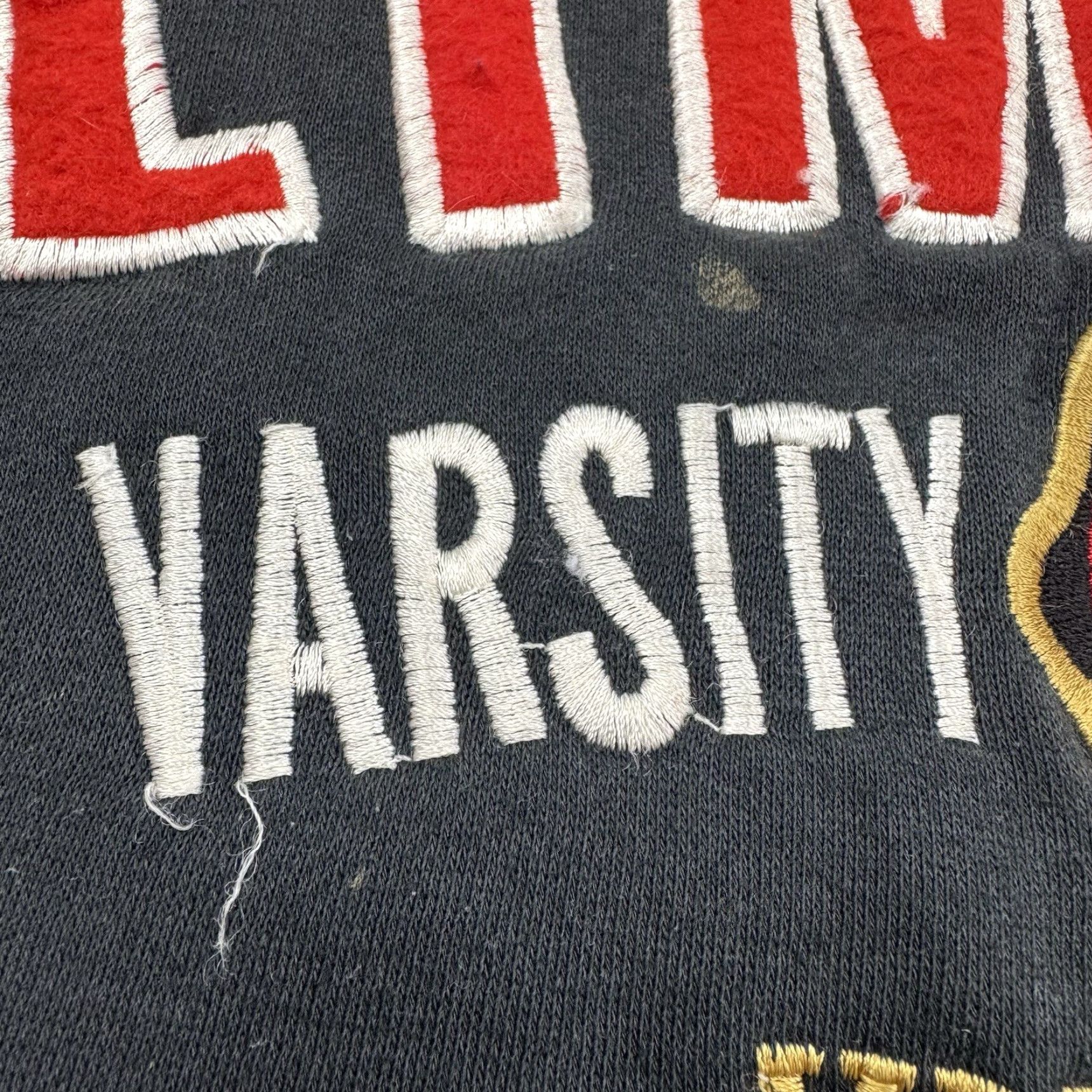 Vintage VINTAGE The Limited Sweatshirt Womens M Black Embroidered Patches 90s 90s Event Activewear Crew Neck Pullover Size M / US 6-8 / IT 42-44 - 5 Thumbnail