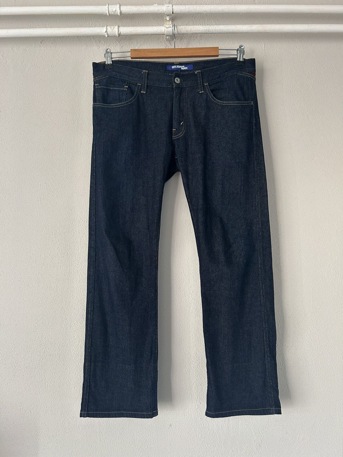 Comme des Garcons Tartan Check Yoke Jeans Size US 35 - 2 Thumbnail