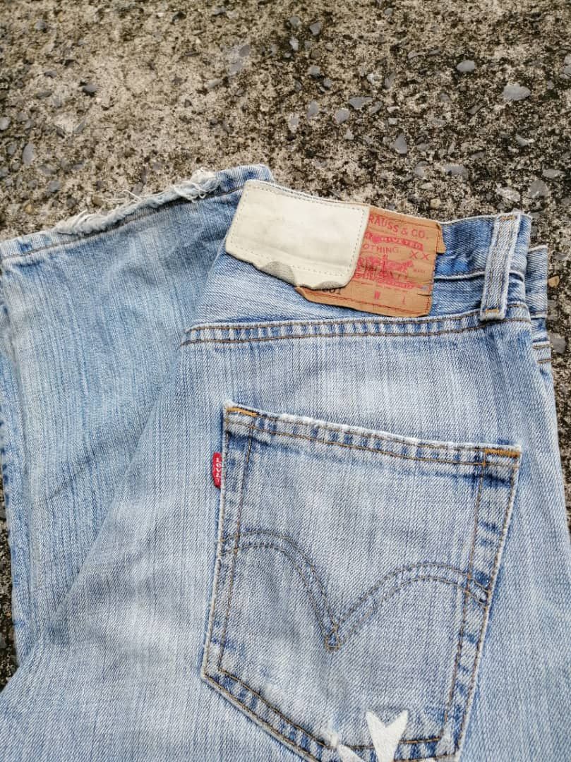 Designer × Levi's × Levi's Vintage Clothing Levi's Strauss 501 X Designer Distressed Denim Jeans Size US 28 / EU 44 - 6 Thumbnail
