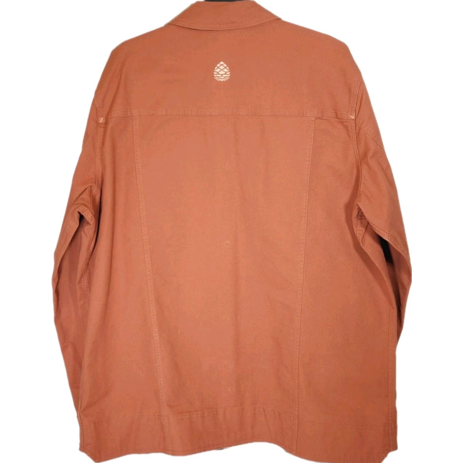 Vintage Stio Ralston Canvas Work Shirt / Utility Shacket Burnt Orange Rust Men's XXL Shirt Size US XXL / EU 58 / 5 - 2 Thumbnail