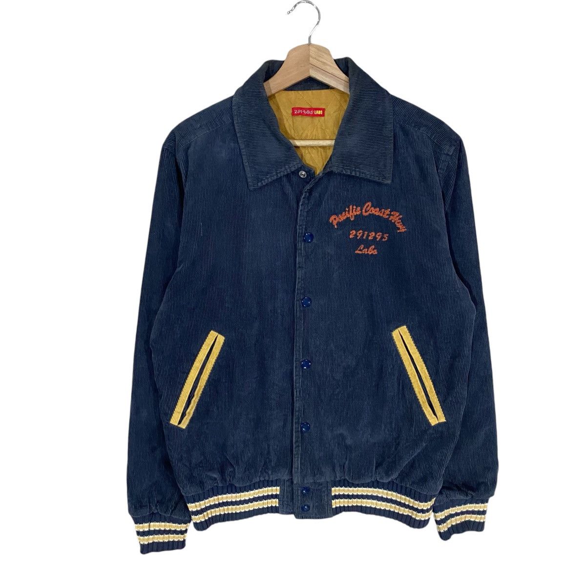 Vintage 🌟VTG 291295 LOS ANGELS CALIFORNIA CORDUROY VARSITY JACKET Size US S / EU 44-46 / 1 - 2 Thumbnail