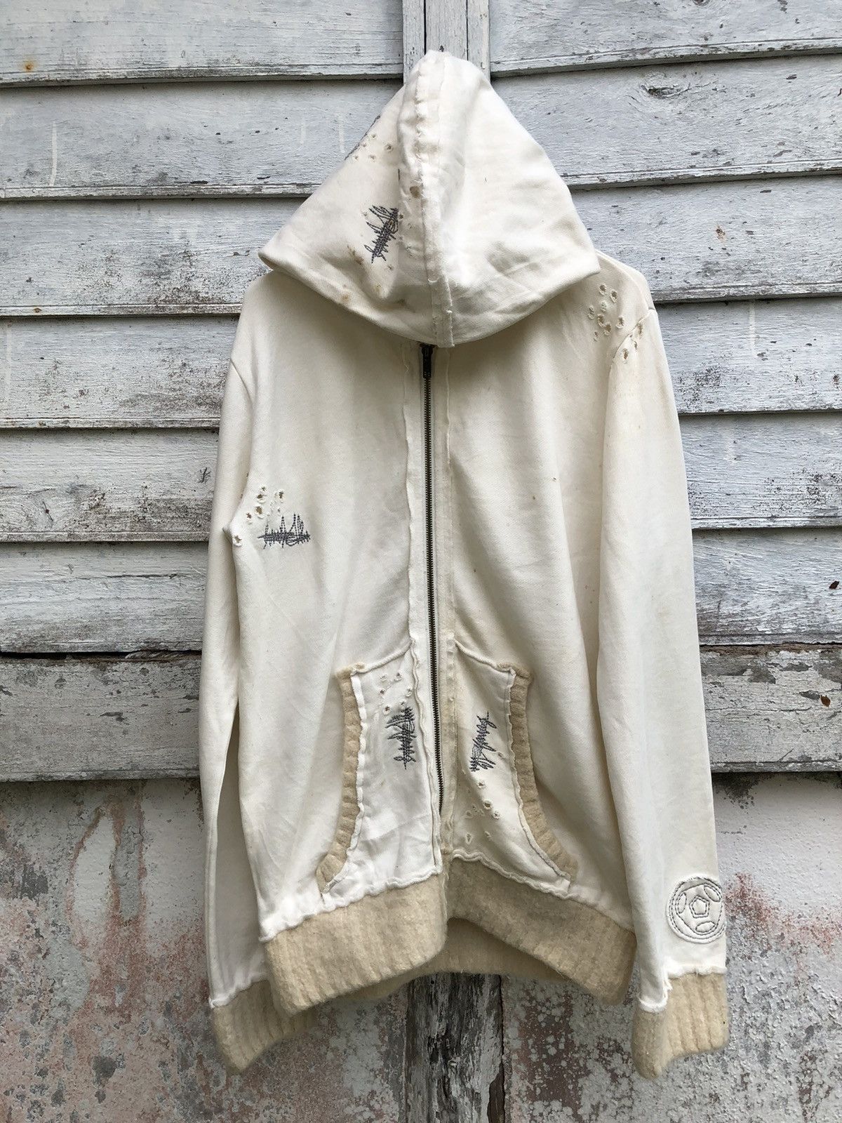 Hysteric Glamour × If Six Was Nine × Japanese Brand SABOTAGE TRASH DISTRESSED HOODIE LIKE N(NINE) Size US M / EU 48-50 / 2 - 1 Thumbnail