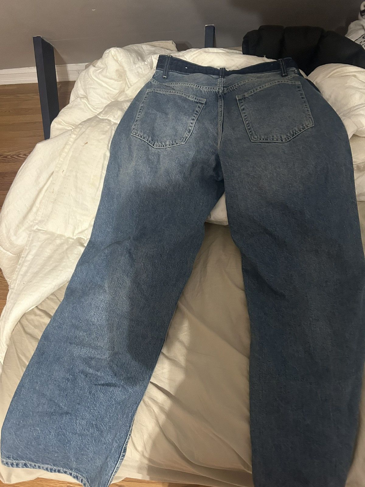 Zara Zara baggy fit stripe jeans Size US 30 / EU 46 - 2 Thumbnail