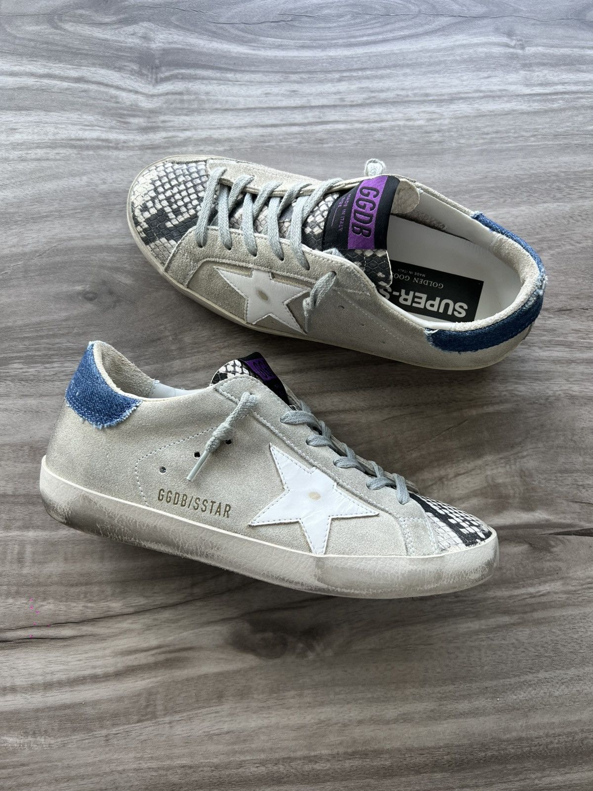 Golden Goose Golden Goose Superstar Low Snakeskin Size 5 Women’s (EU 35) Size US 5 / IT 35 - 1 Thumbnail
