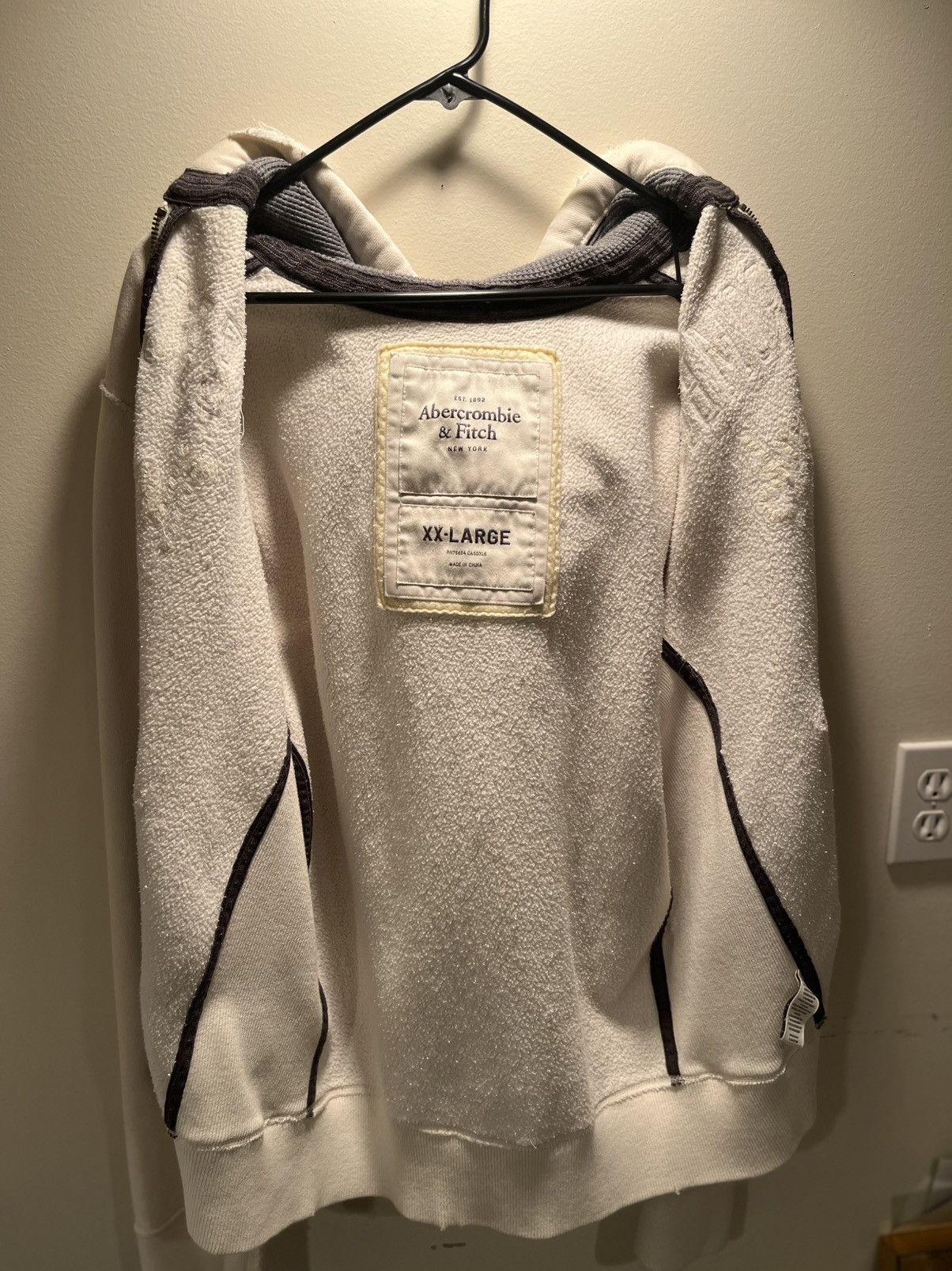 Abercrombie & Fitch Abercrombie & Fitch Vintage NYC Zip Up Hoodie Size US XXL / EU 58 / 5 - 3 Thumbnail