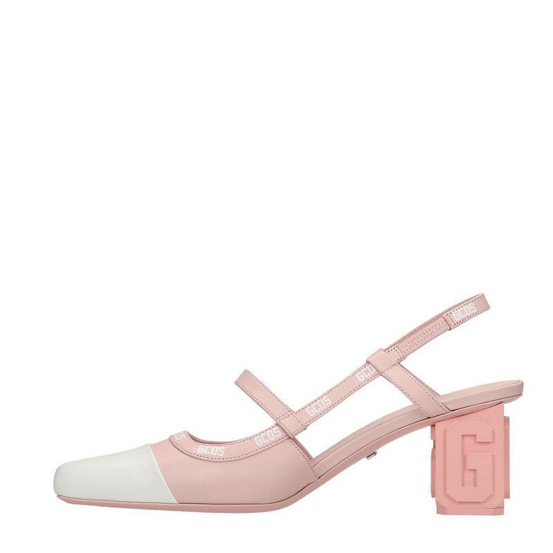 GCDS GCDS Lilit Two-tone Slingback Pumps In Pink NEW Size US 7 / IT 37 - 4 Thumbnail
