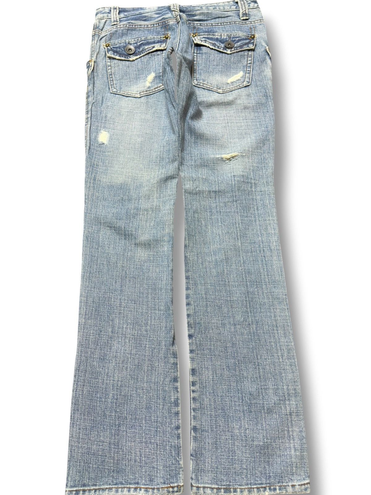 Hysteric Glamour Vintage Eclatmer Faded Cargo Bush Pants Floral Denim Size US 30 / EU 46 - 4 Thumbnail