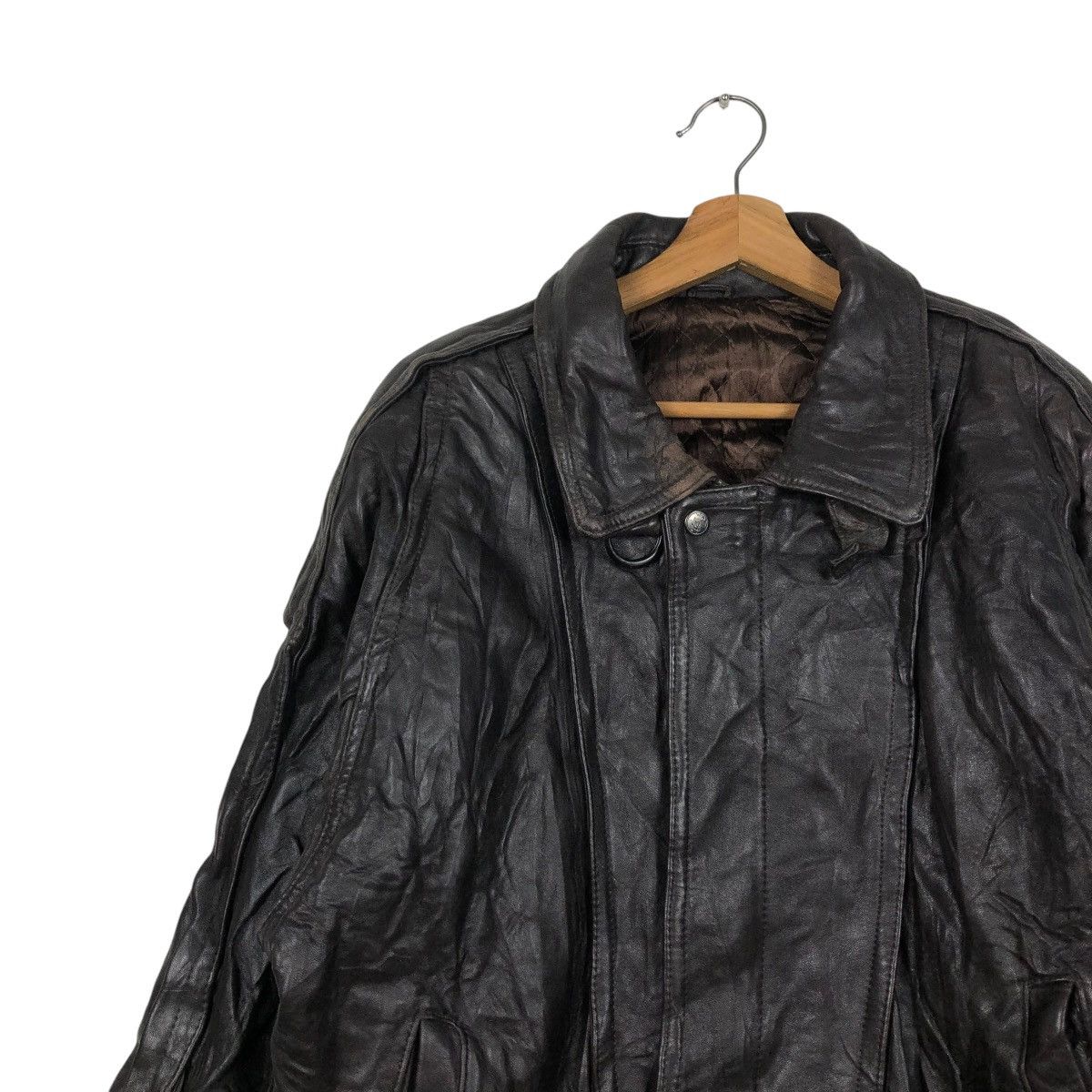 Japanese Brand 🔥VTG GENUINE LEATHER JACKET BIKER BONNEZ VOW ISSEY MIYAKE Size US L / EU 52-54 / 3 - 9 Thumbnail