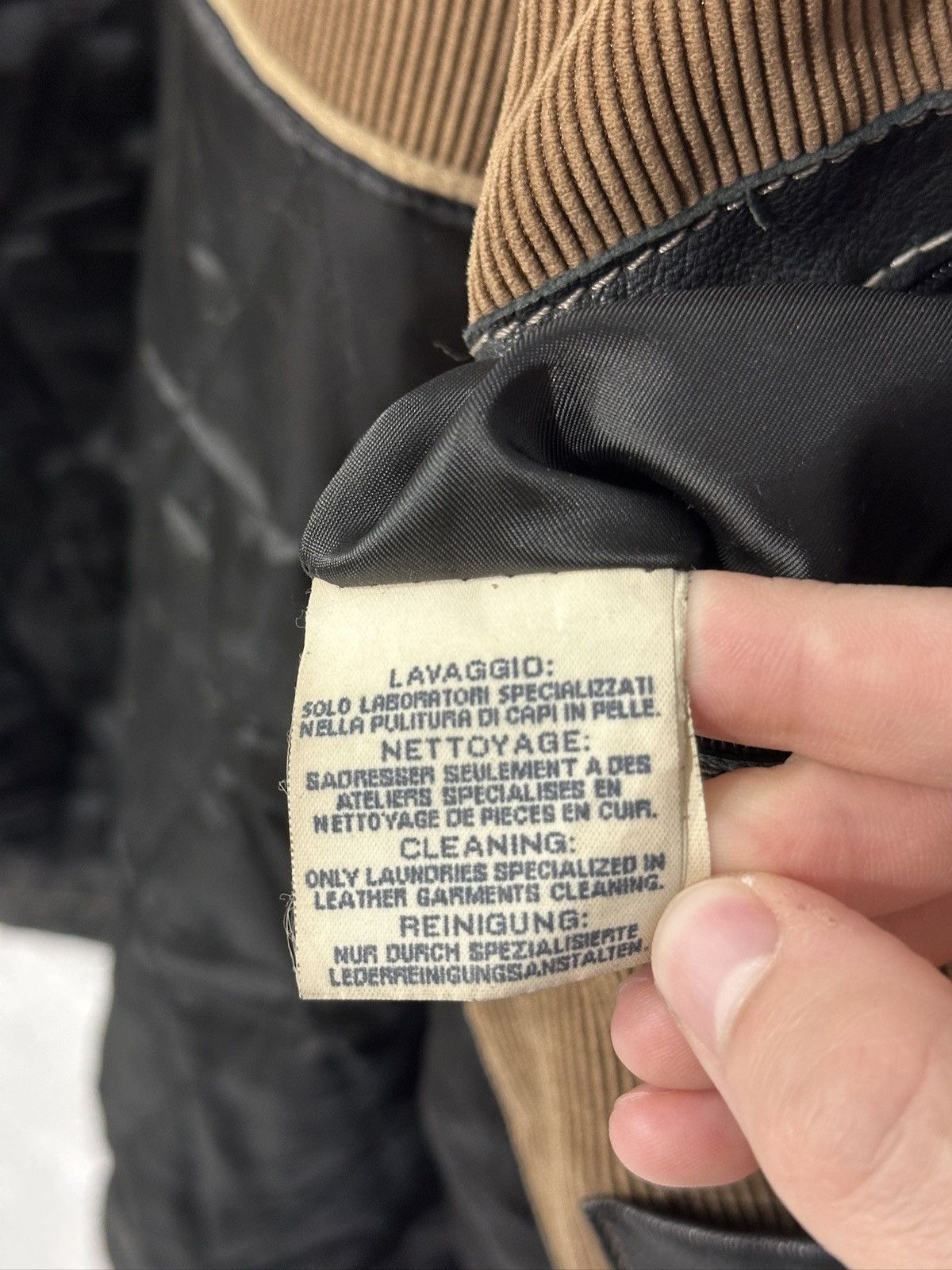 Gimo's Gimo’s Italy Leather Jacket – 100% Pelle Leather – Black Size US L / EU 52-54 / 3 - 14 Thumbnail