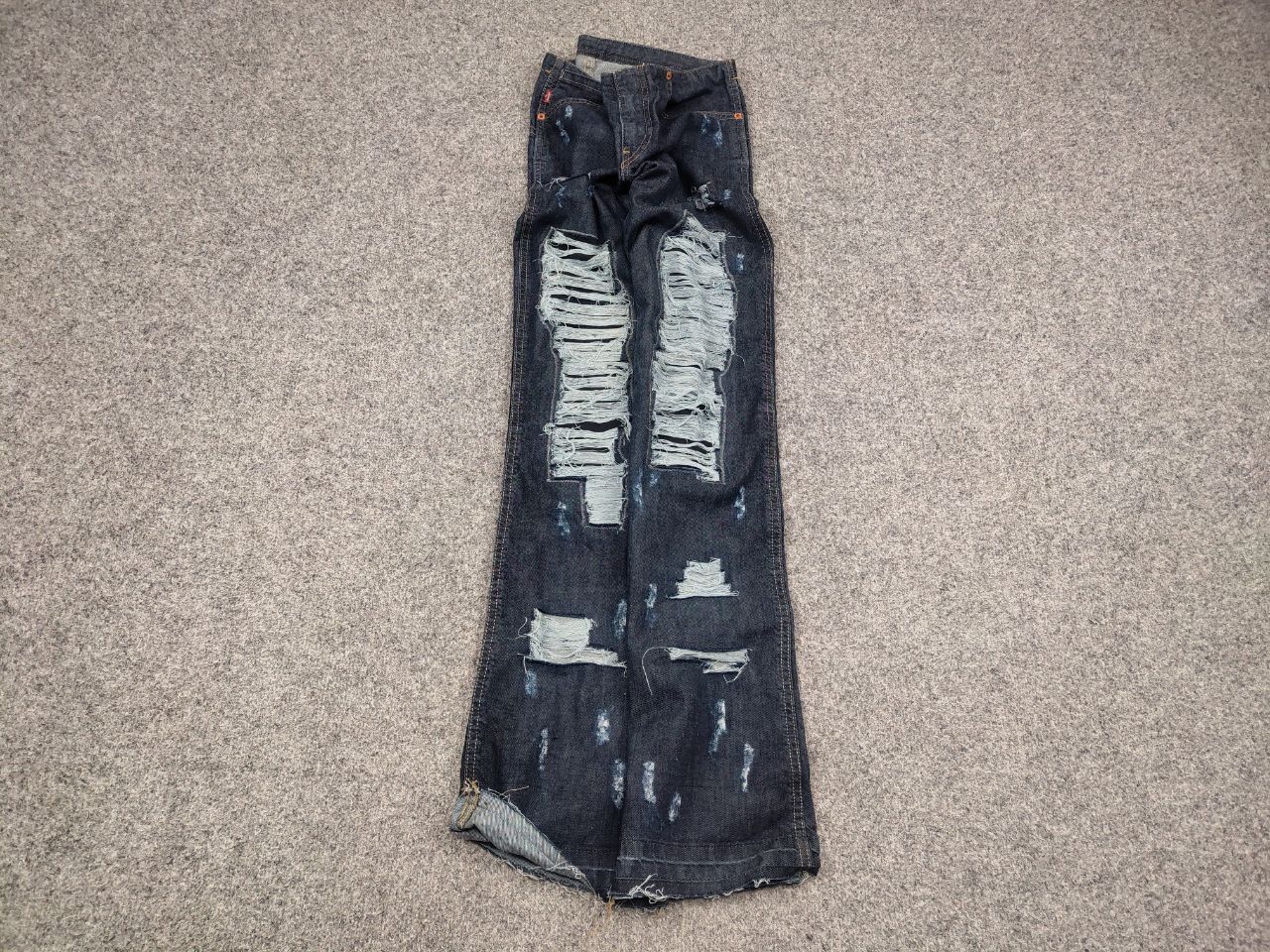 Le Grande Bleu (L.G.B.) Vintage Levis 565 Low Flared Jeans If Six Was Nine Style Size 29" - 2 Thumbnail