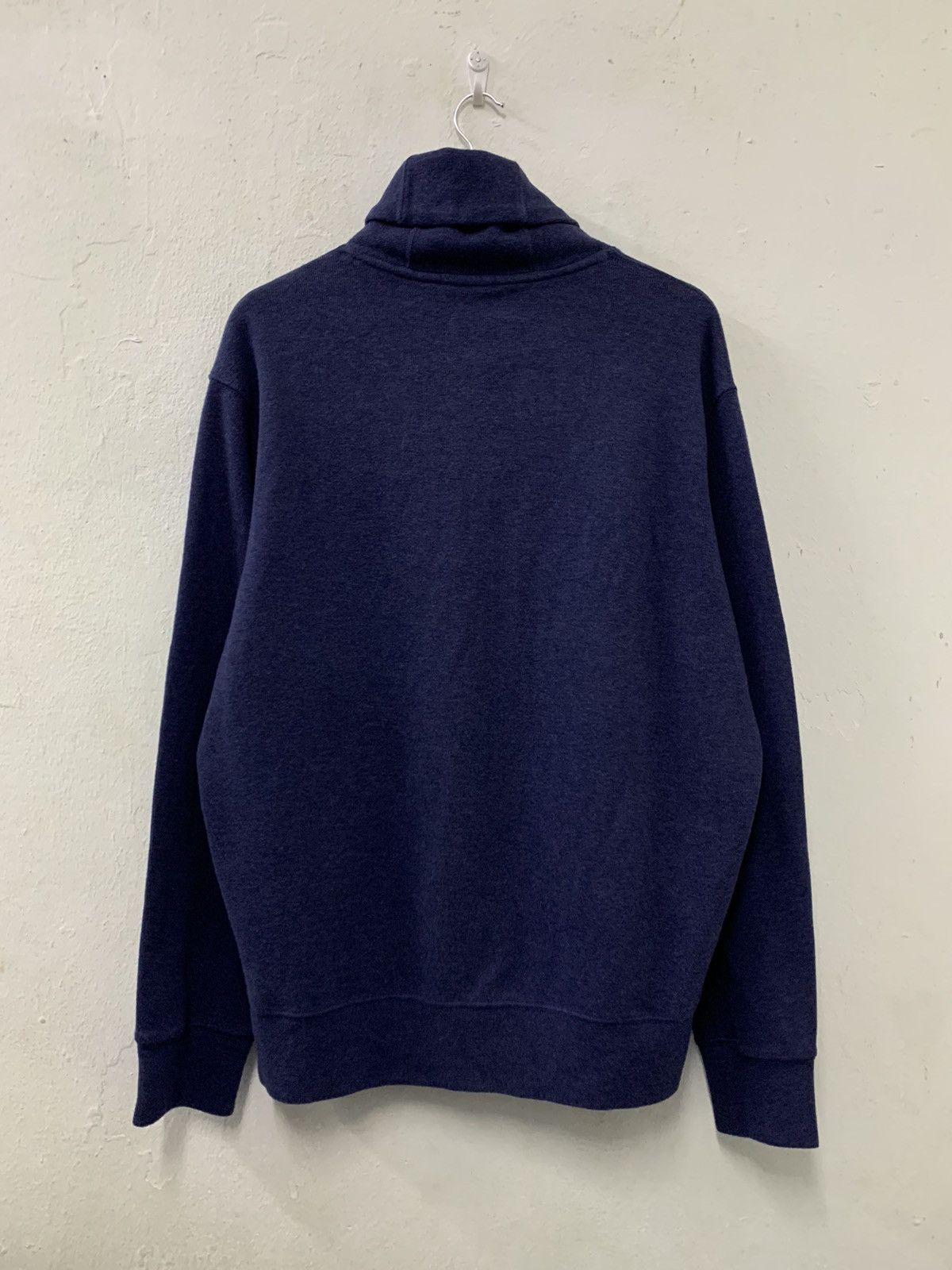 Polo Ralph Lauren Polo Ralph Lauren Navy Blue shawl collar sweatshirt Size US L / EU 52-54 / 3 - 2 Thumbnail