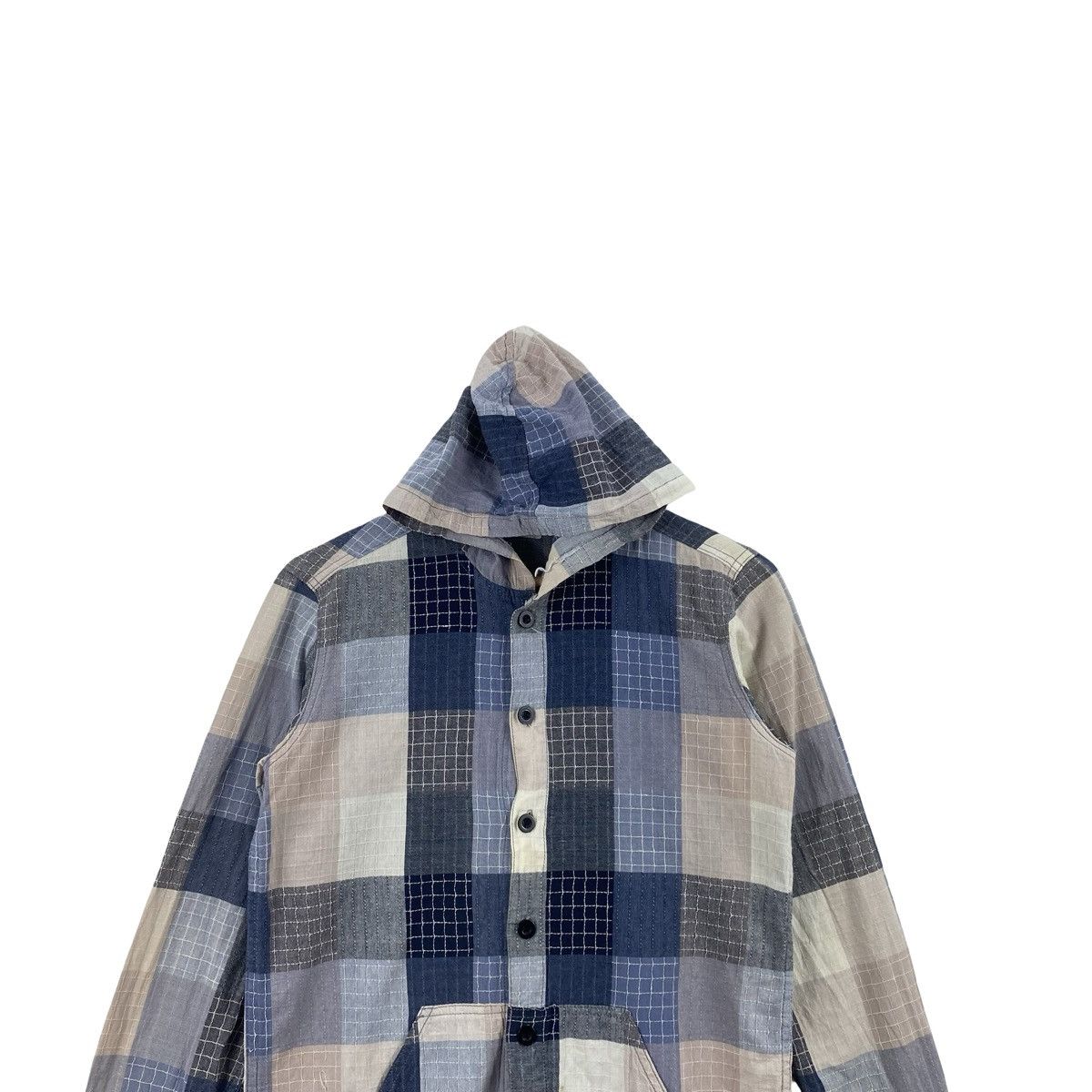 Vintage Vintage SNAFF UNION Made Patchwork Plaid Hooded Jacket Size US S / EU 44-46 / 1 - 2 Thumbnail