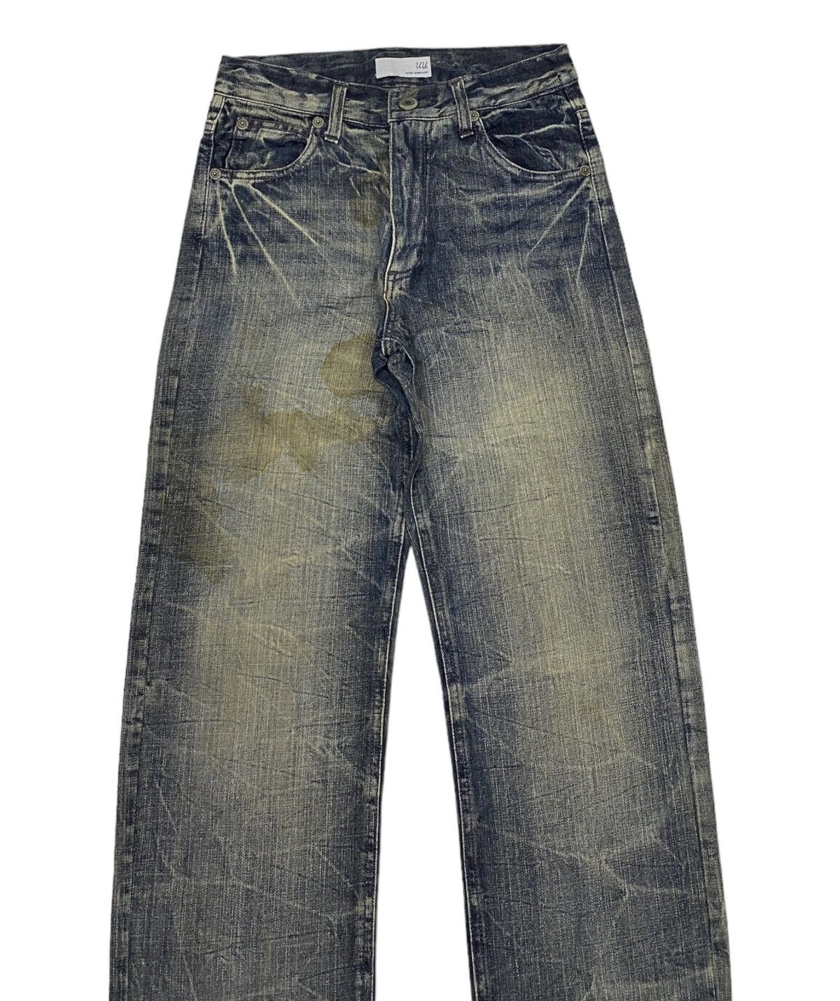 Japanese Brand × Undercover 🔥UNDERCOVER UNIQLO CUSTOM DISTRESSED DENIM JEANS Size US 26 / EU 42 - 5 Thumbnail