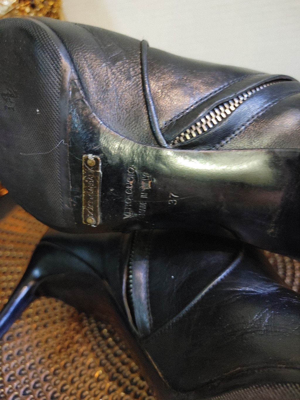 Dolce & Gabbana Dolce Gabbana Vero Cuoio Leather Boots size 37 Size US 6.5 / IT 36.5 - 7 Thumbnail