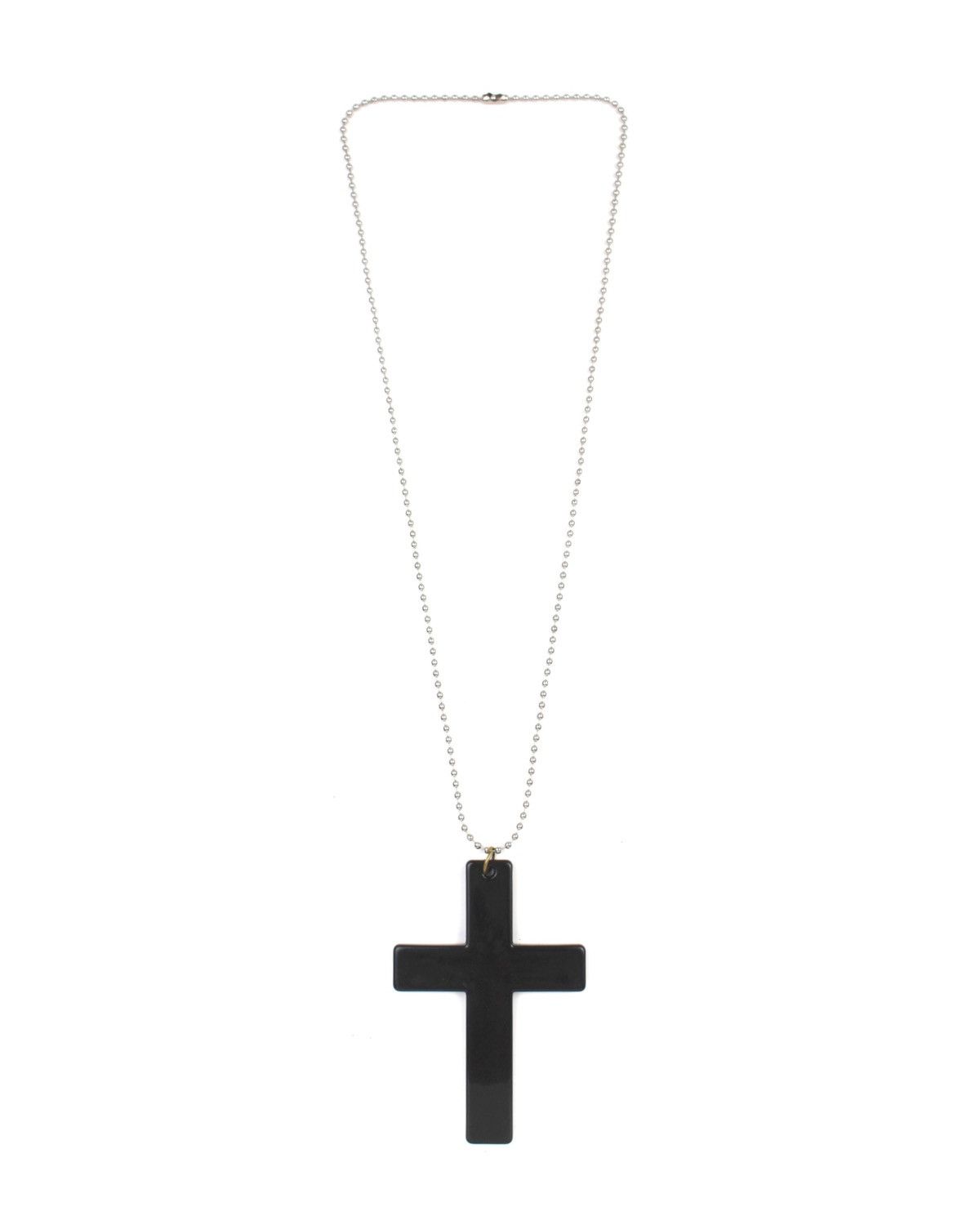 Japanese Brand 2000S JAPANESE MADE BLACK CROSS PENDANT NECKLACE Size ONE SIZE - 1 Thumbnail