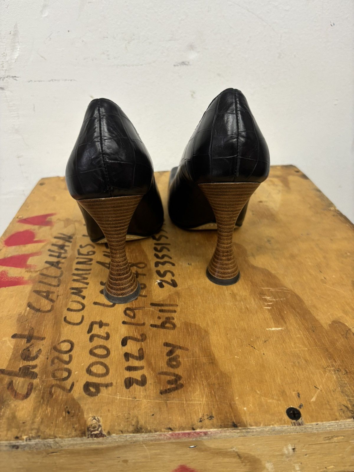Moschino Moschino high heel Croc pumps Size US 6 / IT 36 - 4 Thumbnail