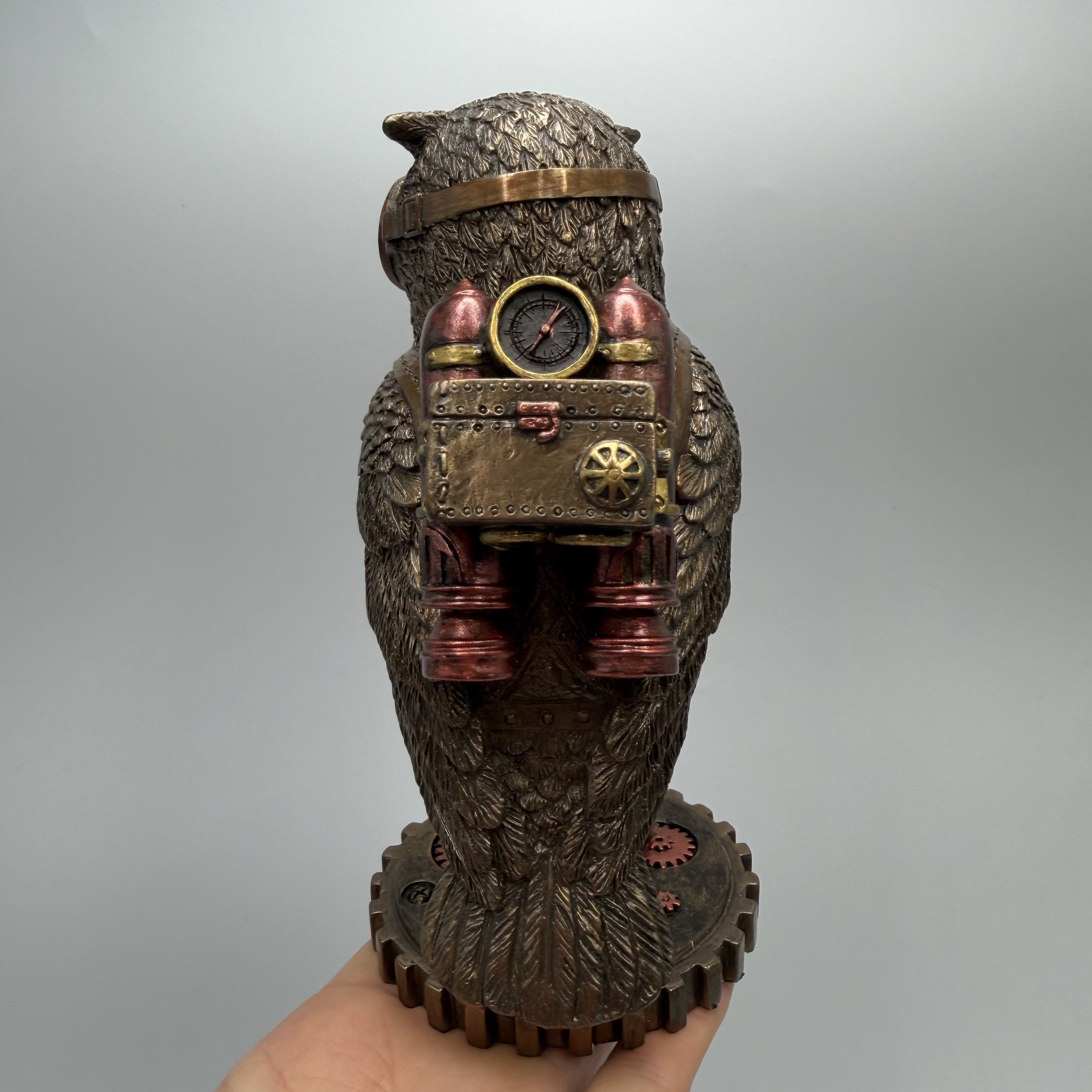 Other Steampunk Owl Figurine Bronze Finish Gift Collectible Statue Size ONE SIZE - 7 Thumbnail