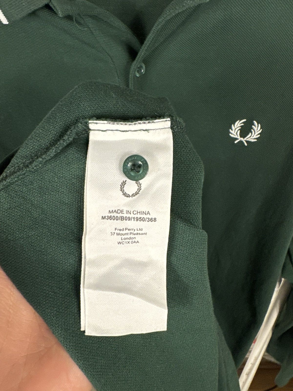 Fred Perry Fred Perry long sleeve polo medium green Size US M / EU 48-50 / 2 - 6 Thumbnail