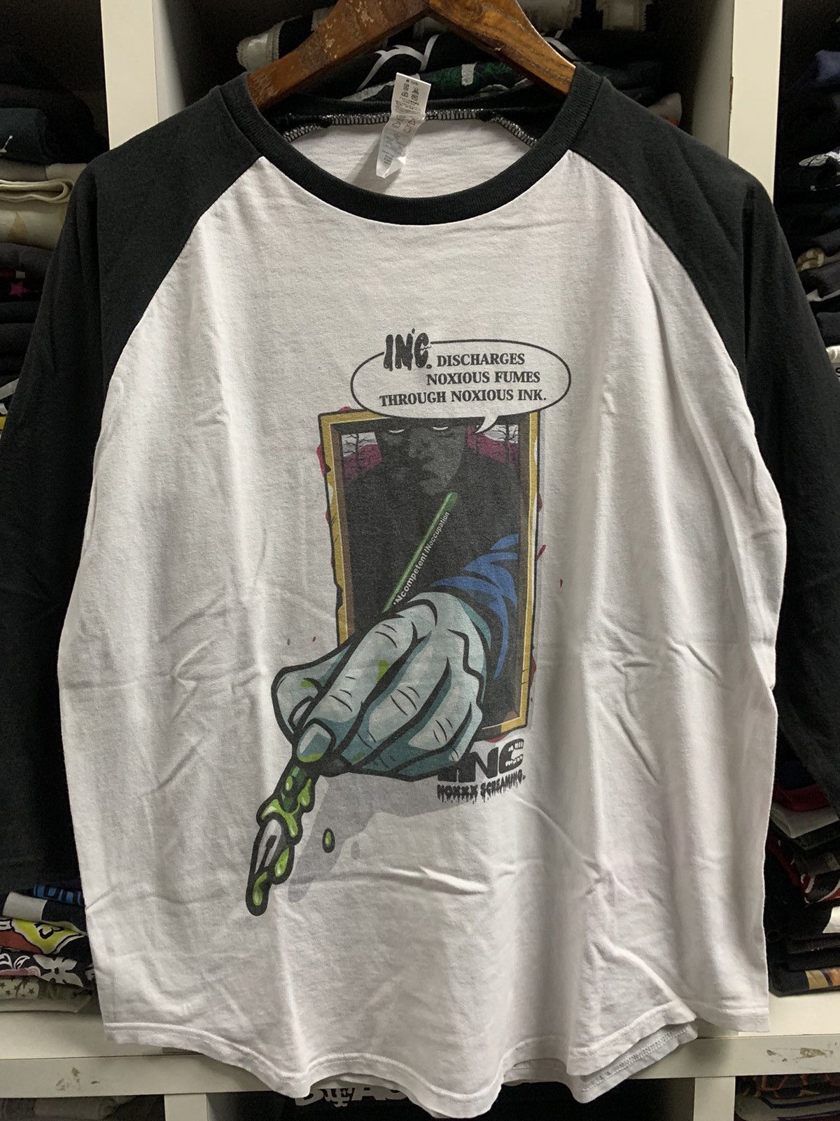 Vintage Vintage INC Noxxx Sreaming Shirt Size US L / EU 52-54 / 3 - 2 Thumbnail