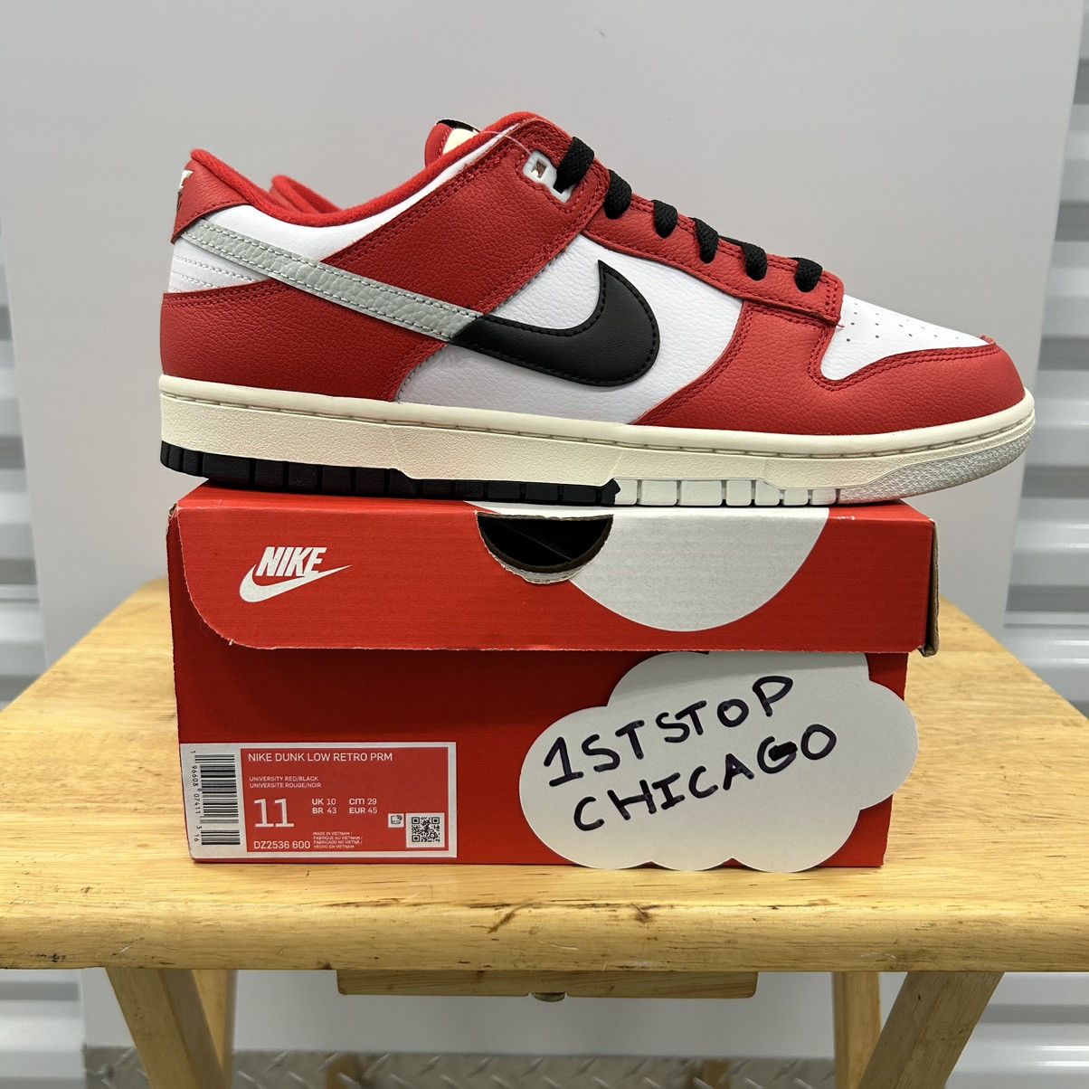 Nike Nike Dunk Low Chicago Split Men’s Size 11 Red Black NEW Size US 11 / EU 44 - 1 Thumbnail