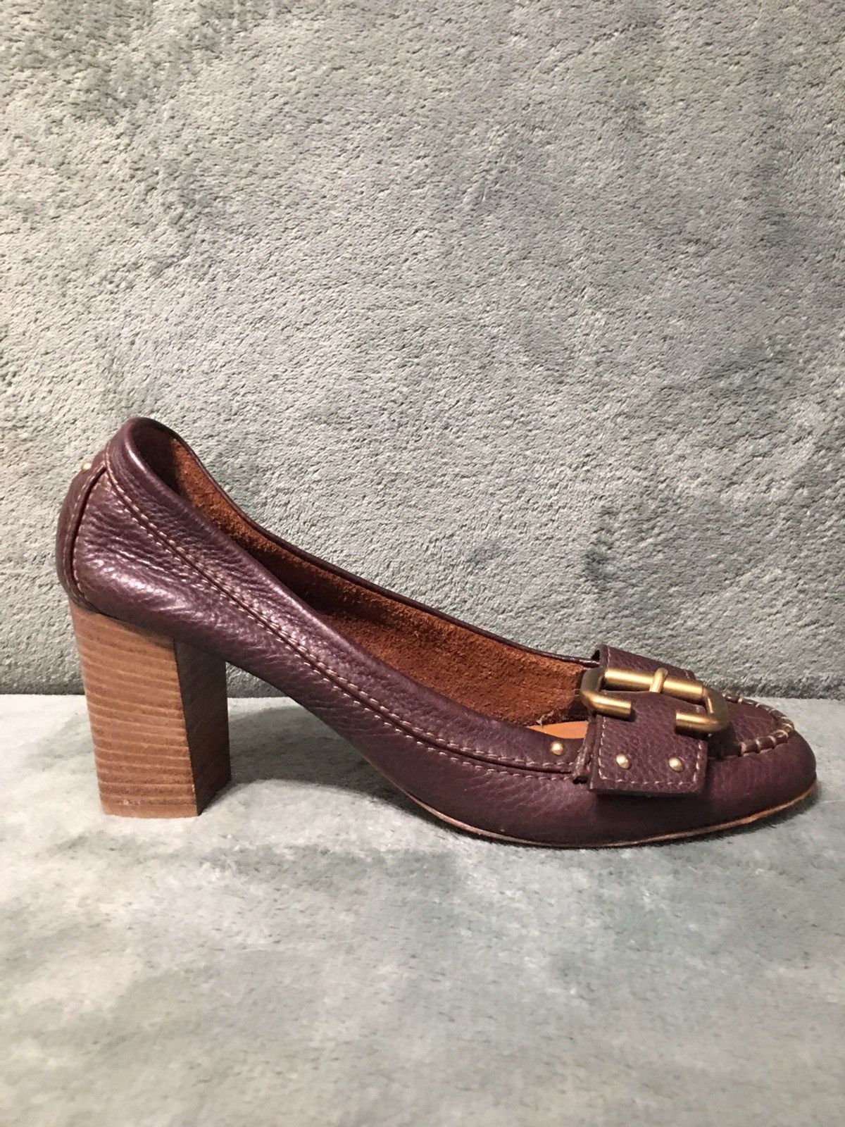 Chloe CHLOE Leather Brown Buckle Heels Pumps EU 38 Size US 8 / IT 38 - 6 Thumbnail
