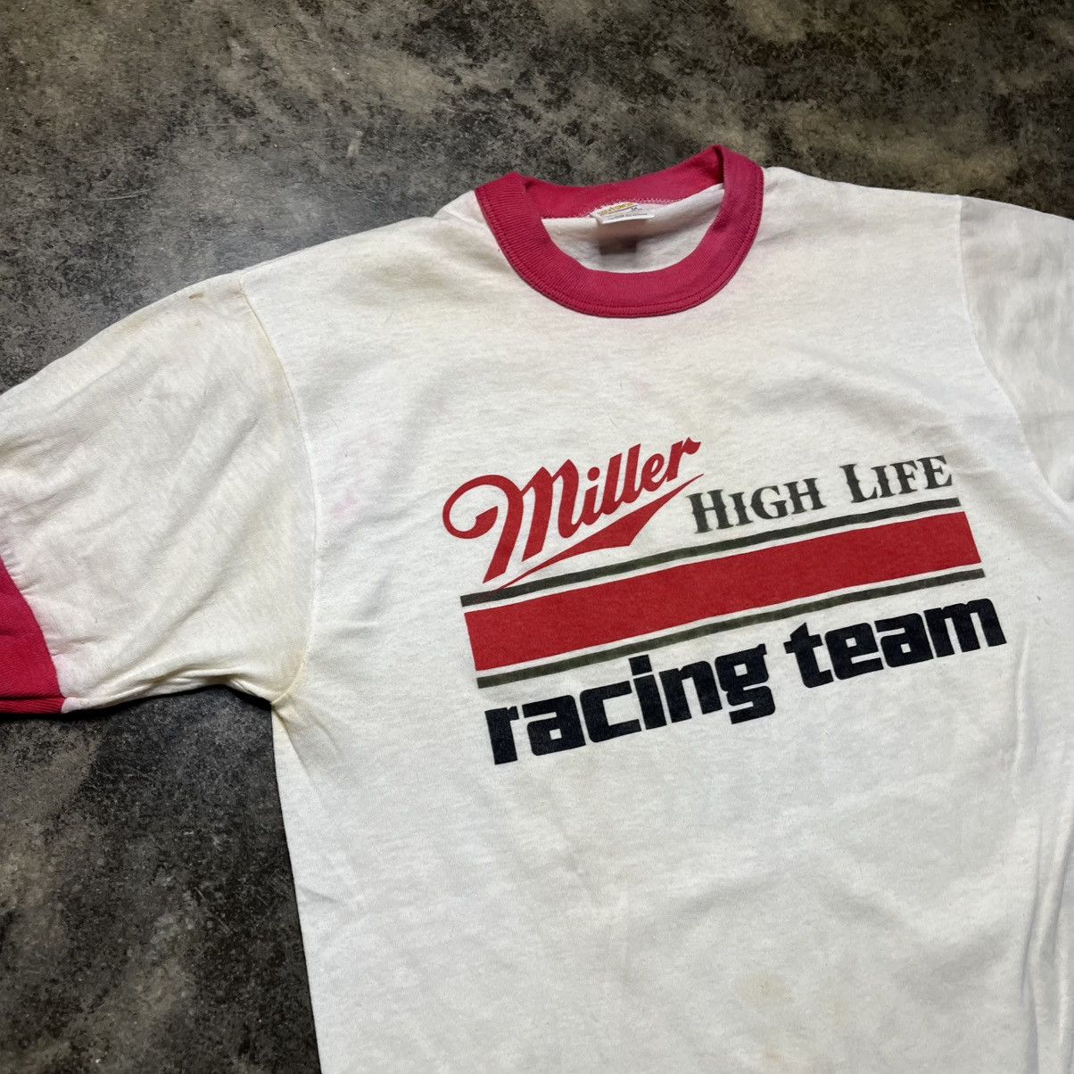 Vintage vintage 80s miller high life racing team ringer tshirt Size US M / EU 48-50 / 2 - 2 Thumbnail