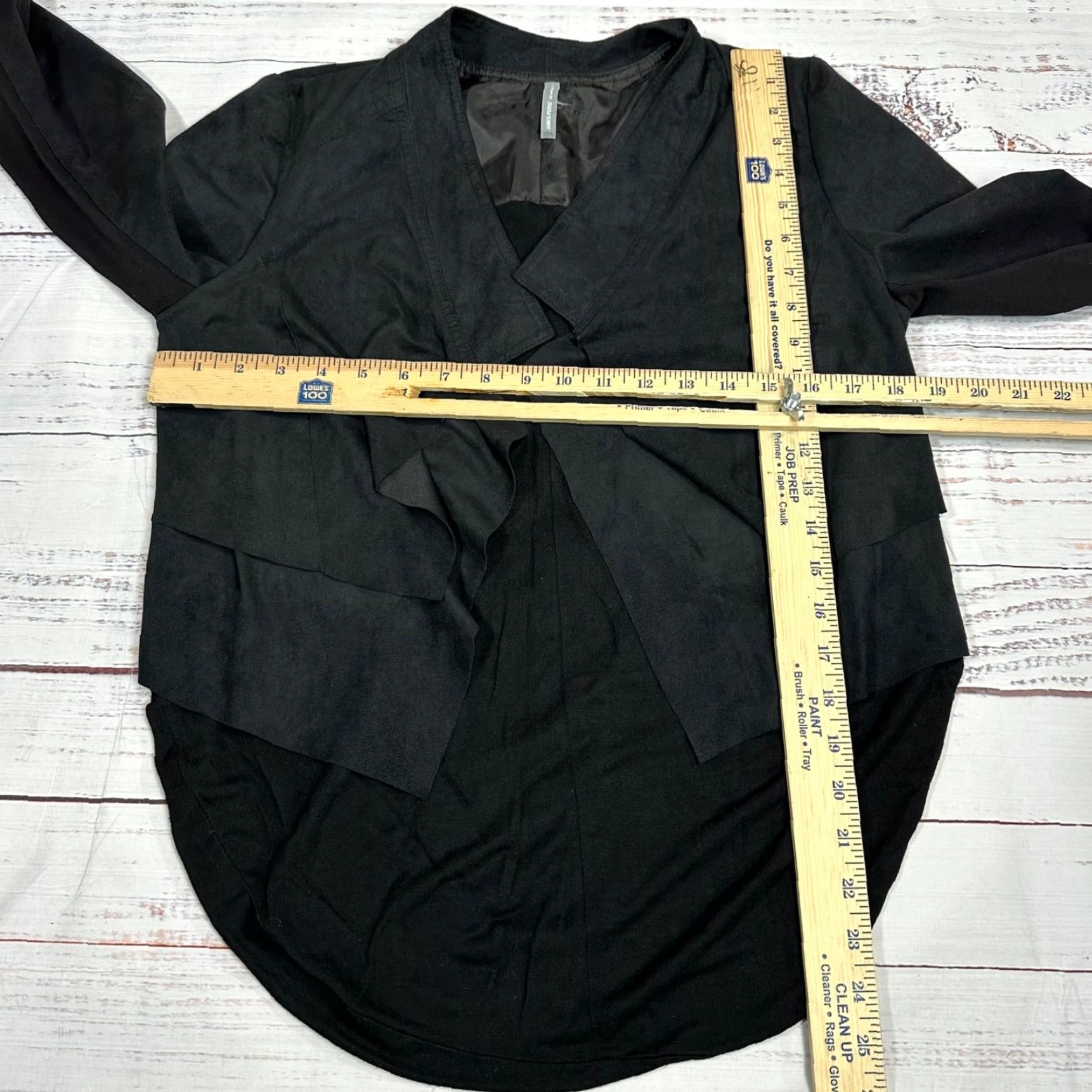 James Perse James Perse Womens Cardigan Sweater Open Front Long Sleeve Sz S Black High Low Sized Small Size S / US 4 / IT 40 - 2 Thumbnail