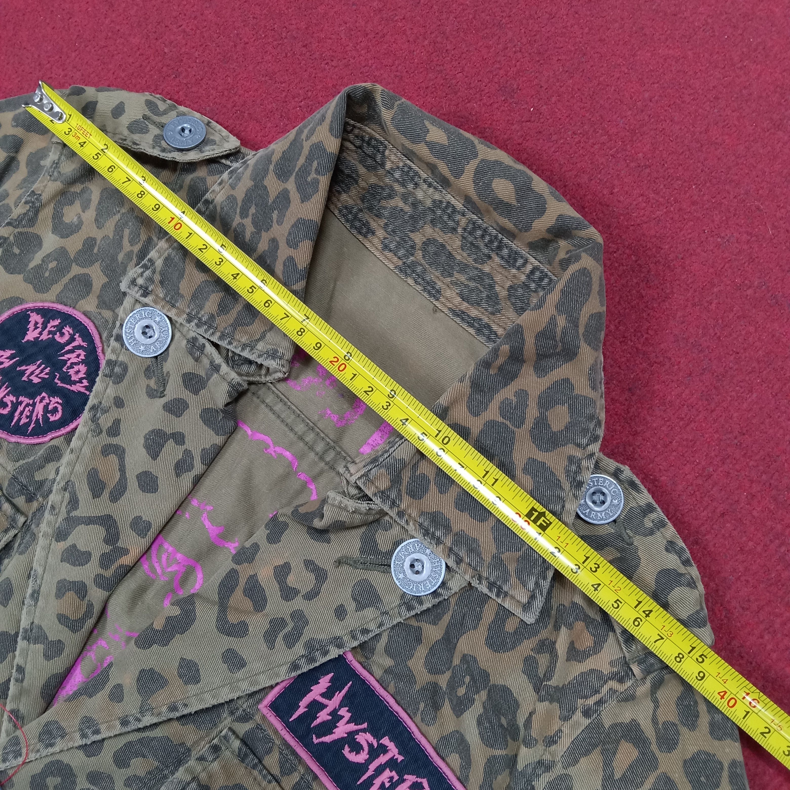 Hysteric Glamour × Japanese Brand × Vintage Hysteric Glamour Rock Punk Rare Camo Design Style Jacket Size XS / US 0-2 / IT 36-38 - 10 Thumbnail