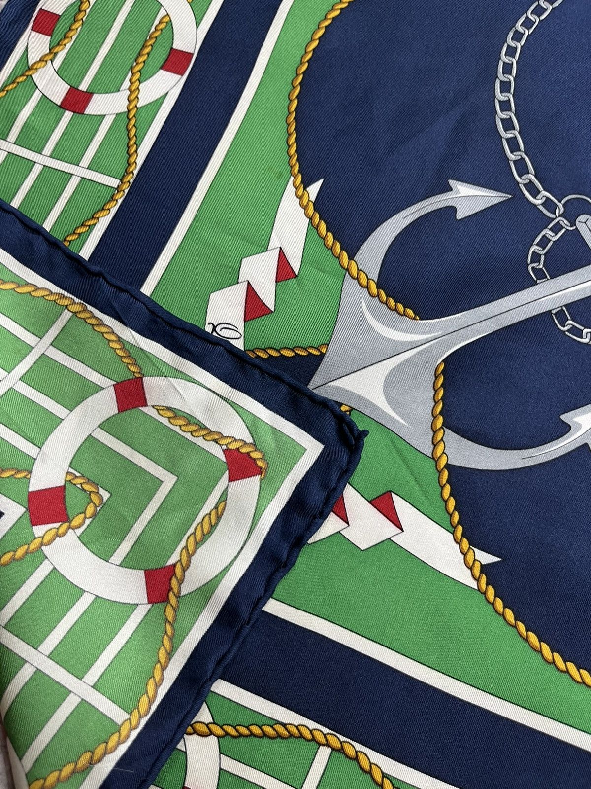 Other Jane Shilton Nautical Pure Silk Scarf 88x88 cm Korea Size ONE SIZE - 8 Thumbnail
