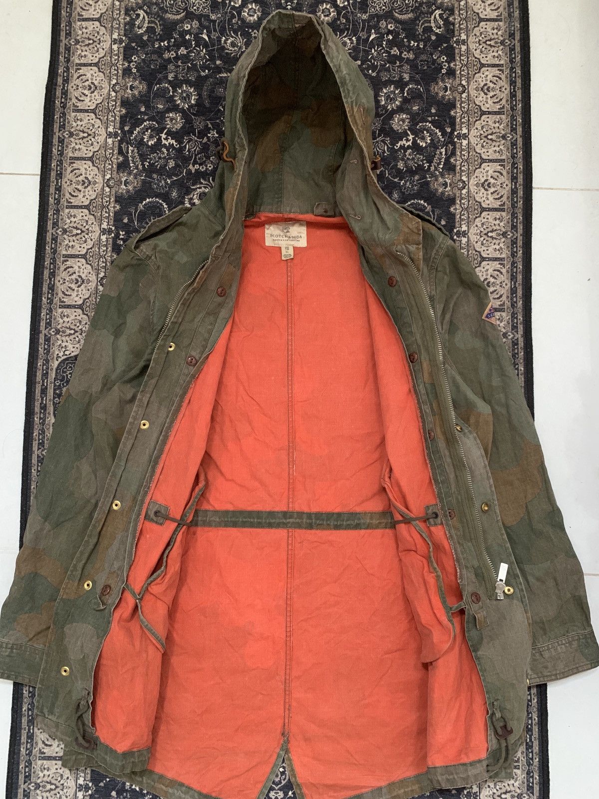 Scotch & Soda Scotch and Soda Amsterdam Couture Military Camo Coat Jacket Size US XL / EU 56 / 4 - 8 Thumbnail