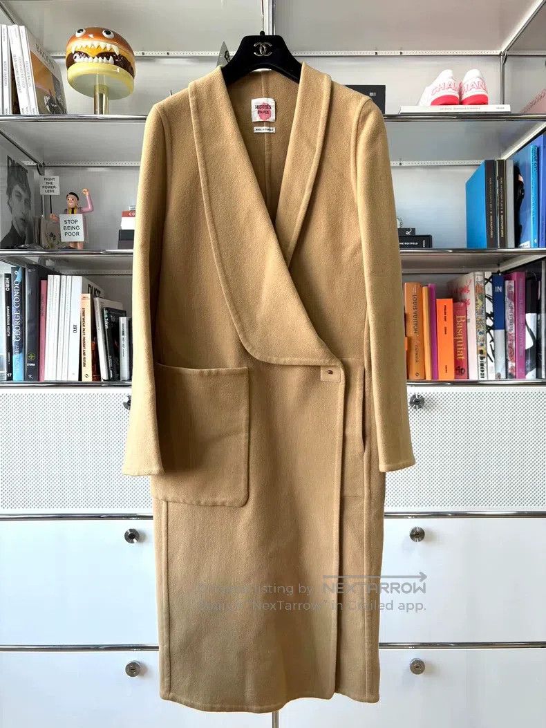 Hermes Hermes Brown lapel button double-sided cashmere overcoat, Size XS / US 0-2 / IT 36-38 - 1 Thumbnail