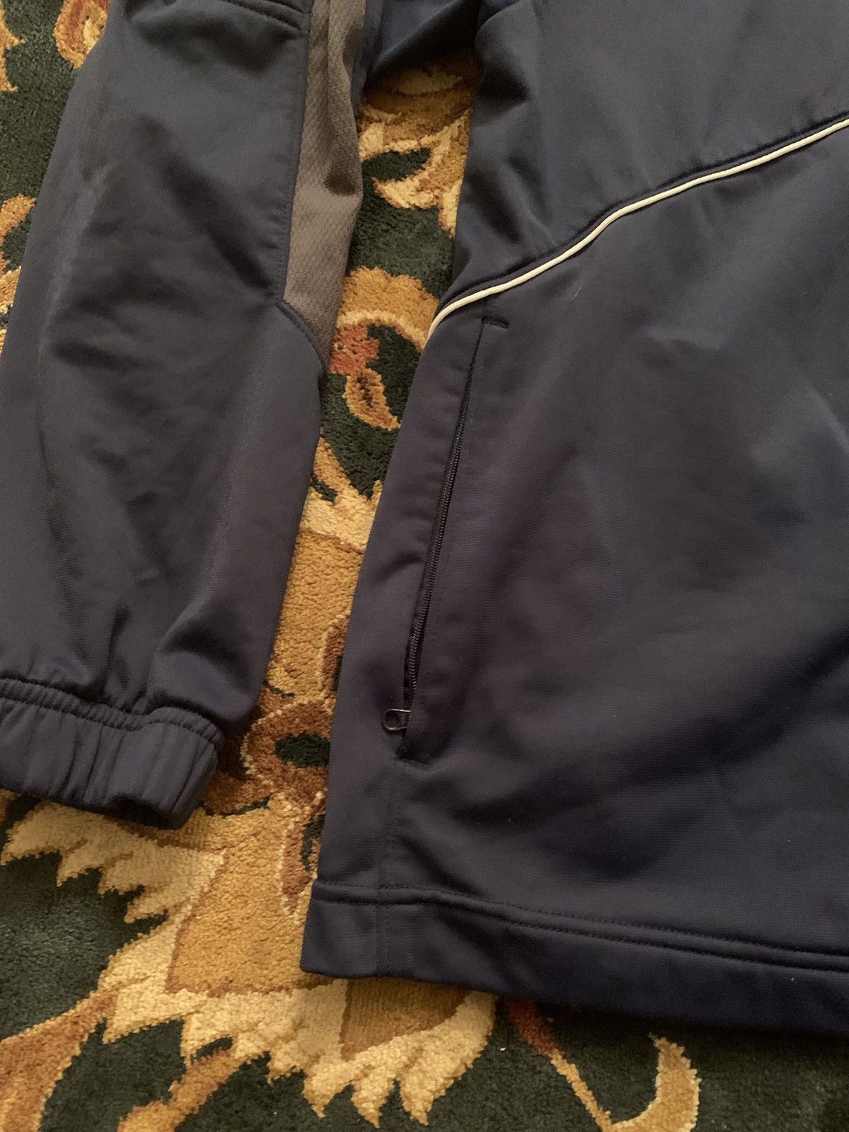 Nike Vintage Y2K Nike Navy Blue Zip Up Double Zipper Track Jacket Size US S / EU 44-46 / 1 - 5 Thumbnail