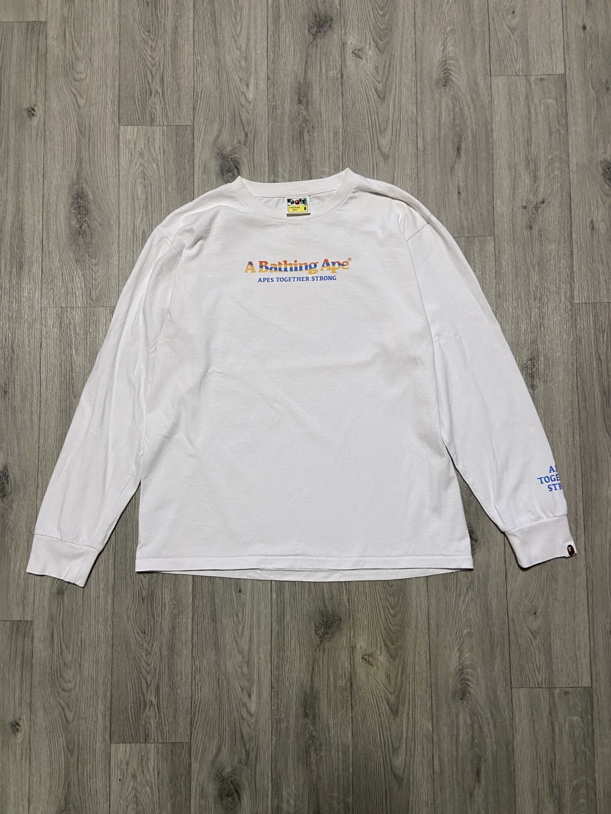 Bape A Bathing Ape Bape Mountain Apes Together Long Sleeve Shirt Size US M / EU 48-50 / 2 - 3 Thumbnail
