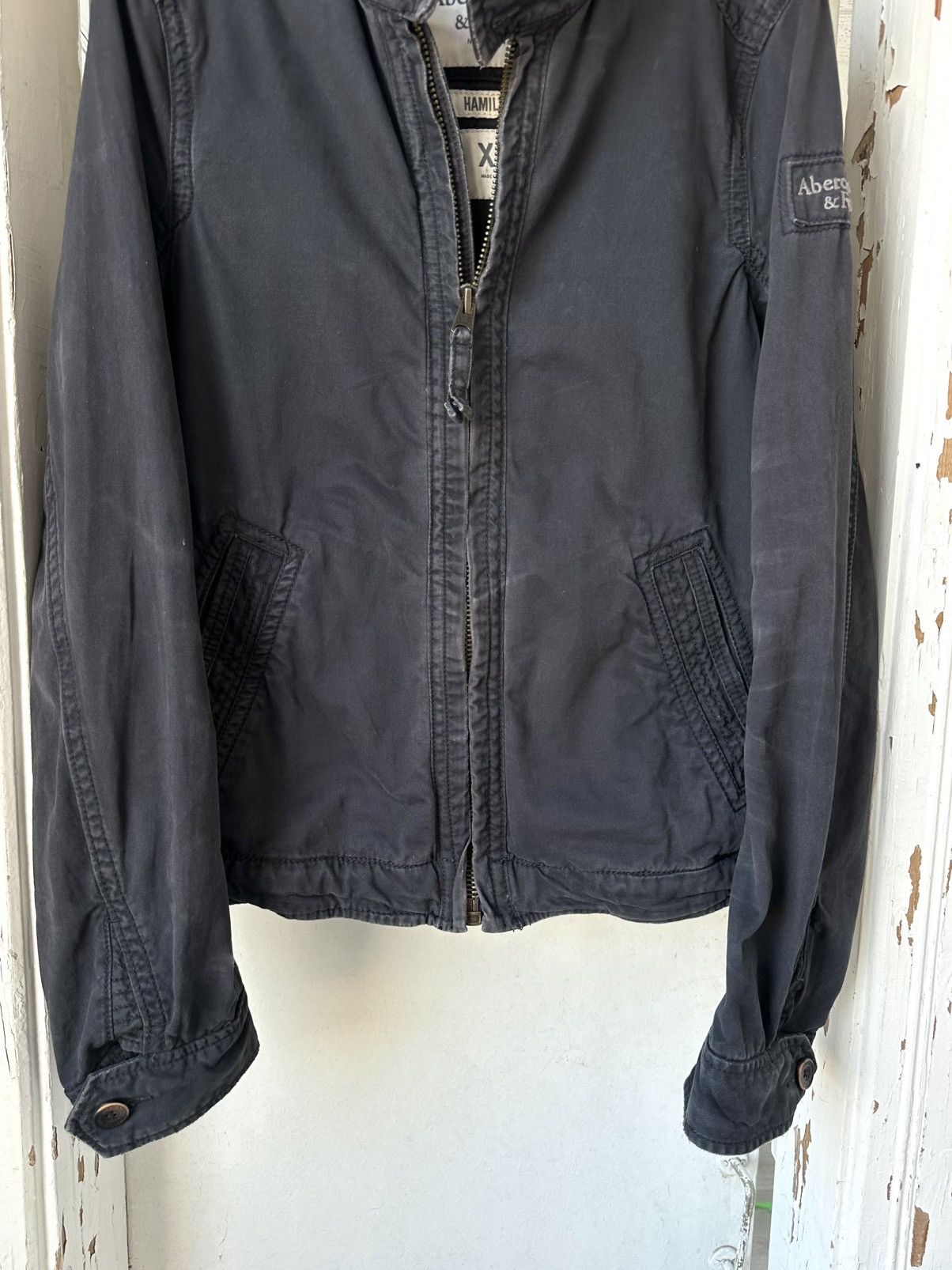 Abercrombie & Fitch Vintage Abercrombie & Fitch Washed Zip Hamilton Jacket Size US XL / EU 56 / 4 - 3 Thumbnail